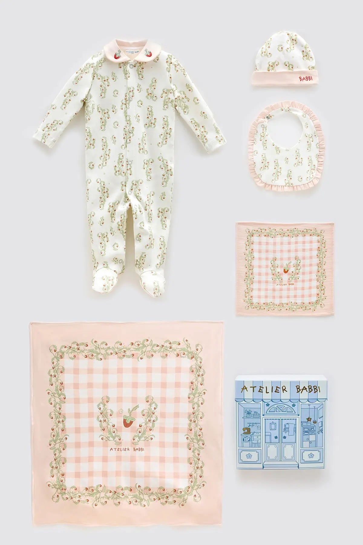 5-Piece Newborn Set | Strawberry
