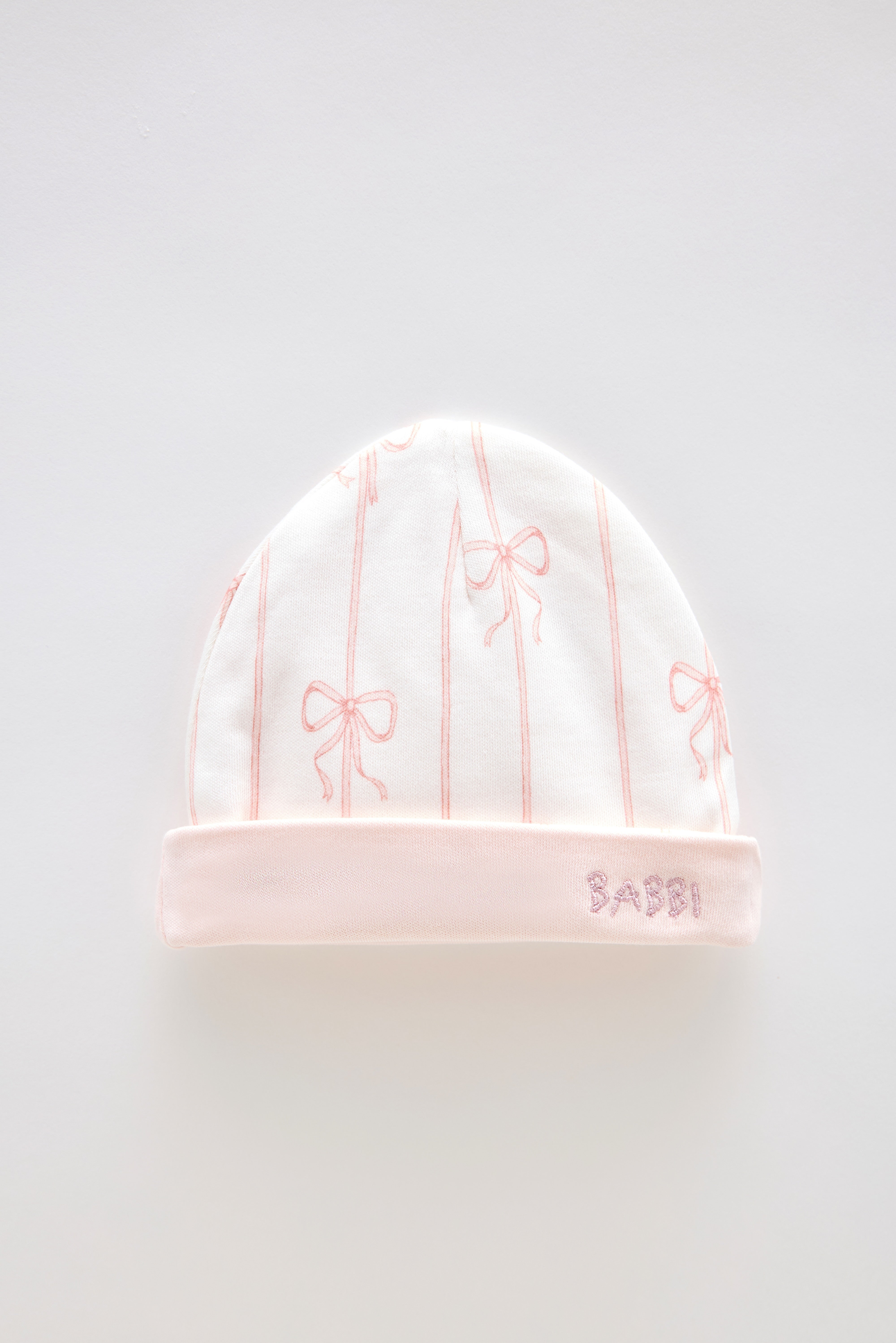 Newborn Hat - Ribbon/Pink