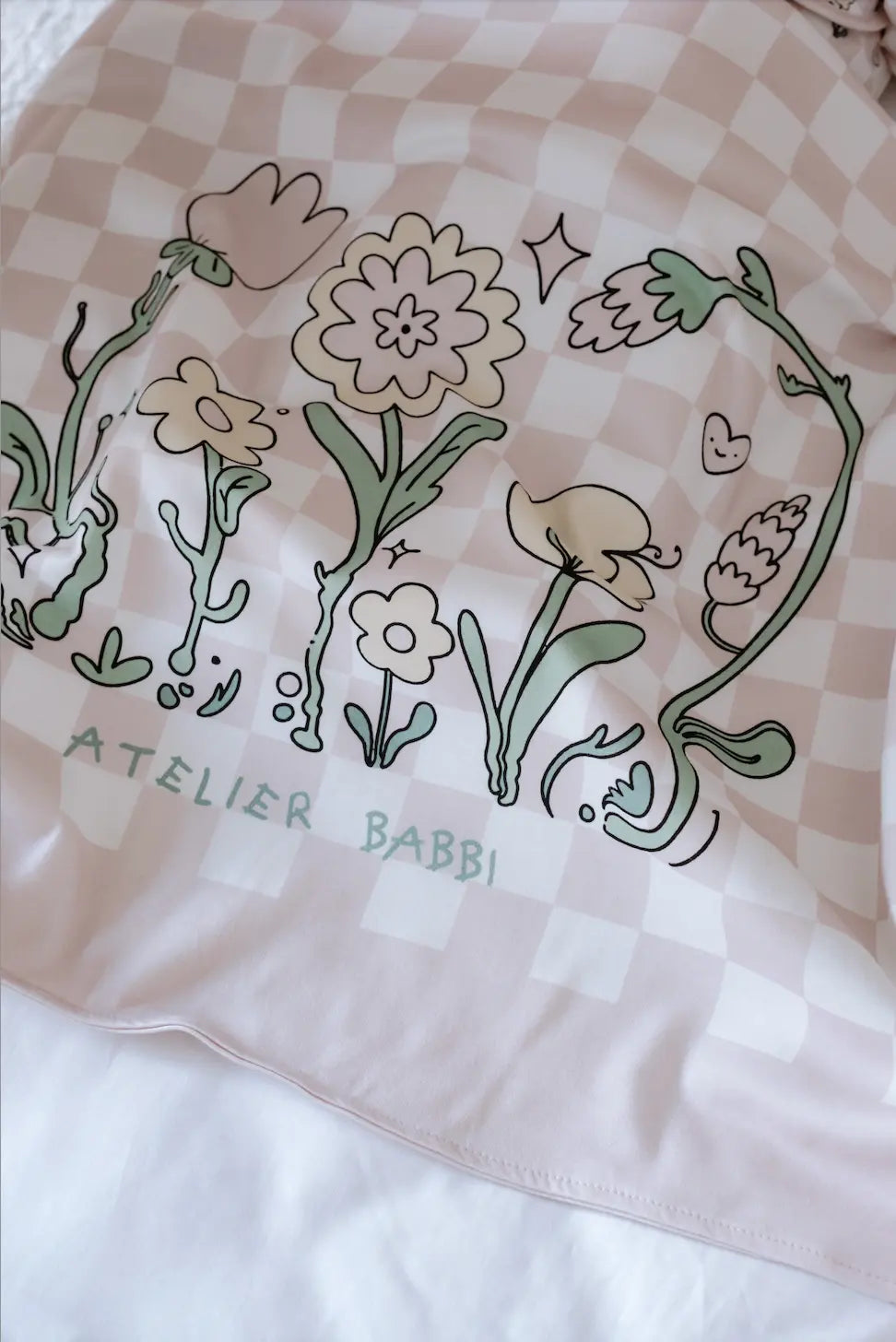 Double-Sided Baby Blanket - Checkered