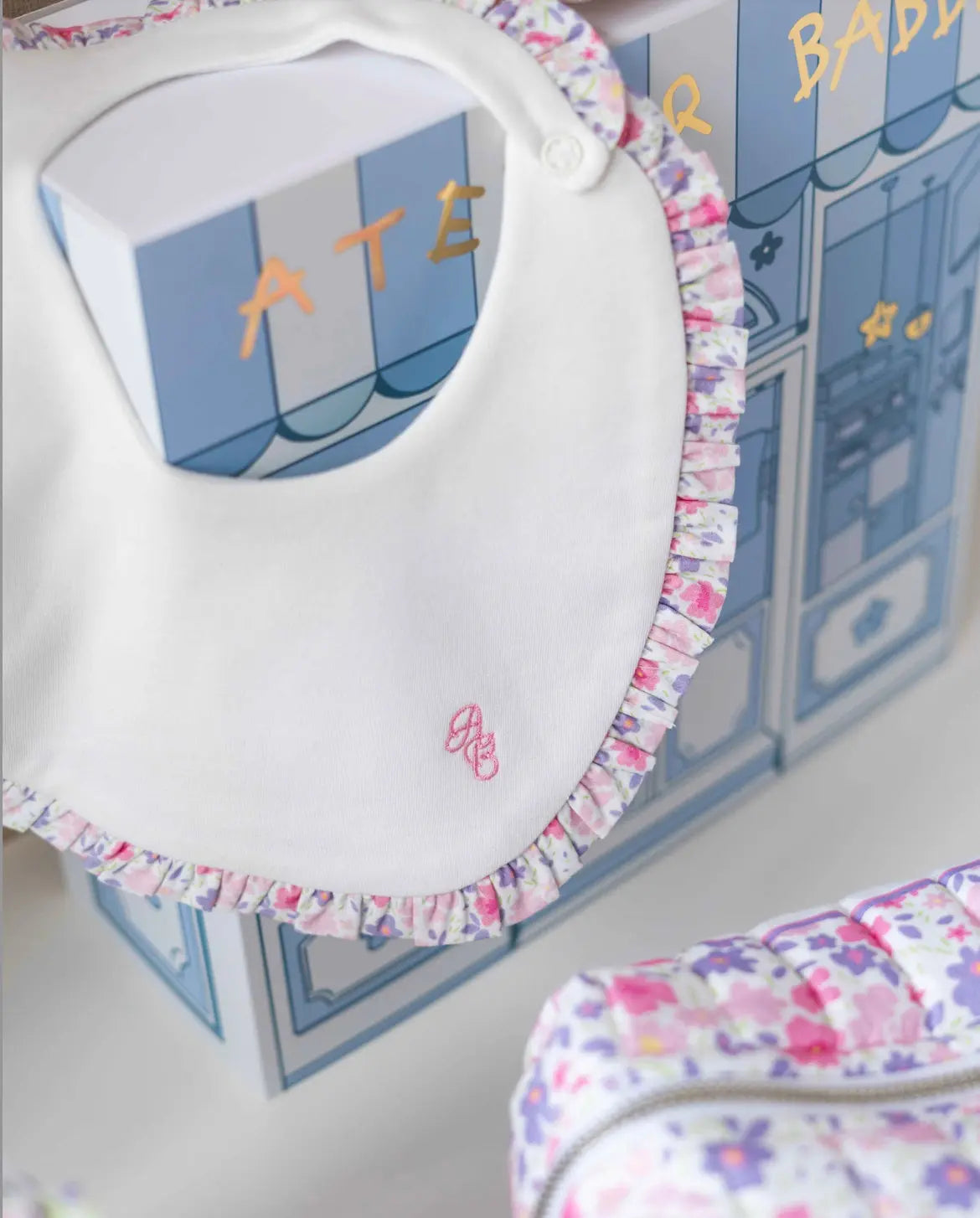 5-Piece Newborn Set | Tiny Flowers-Pink