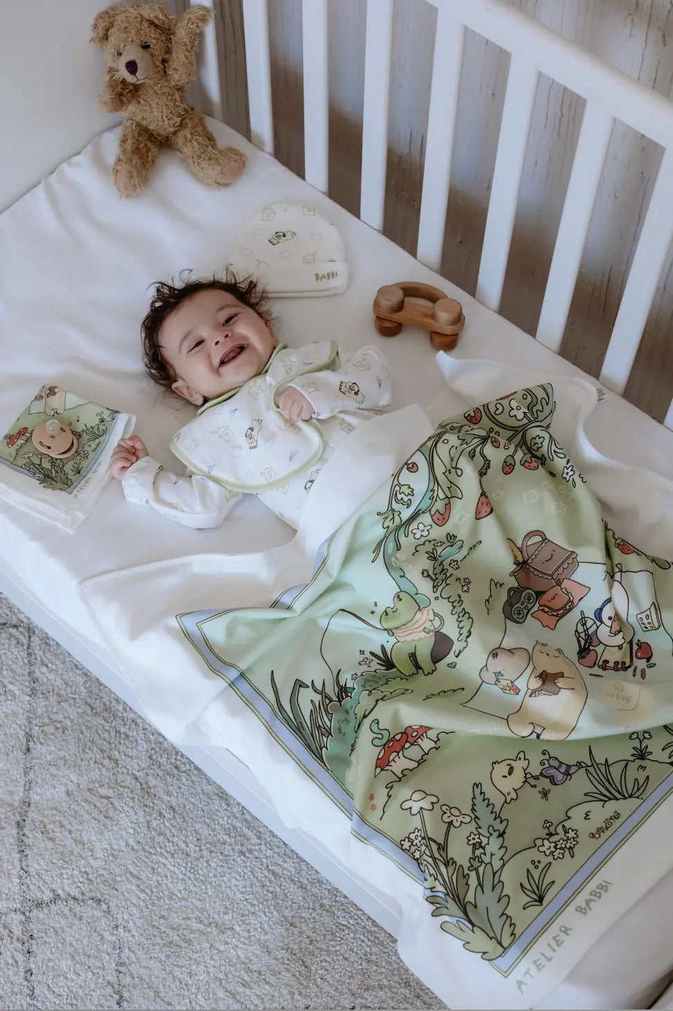 Double-Sided Baby Blanket - Picnic