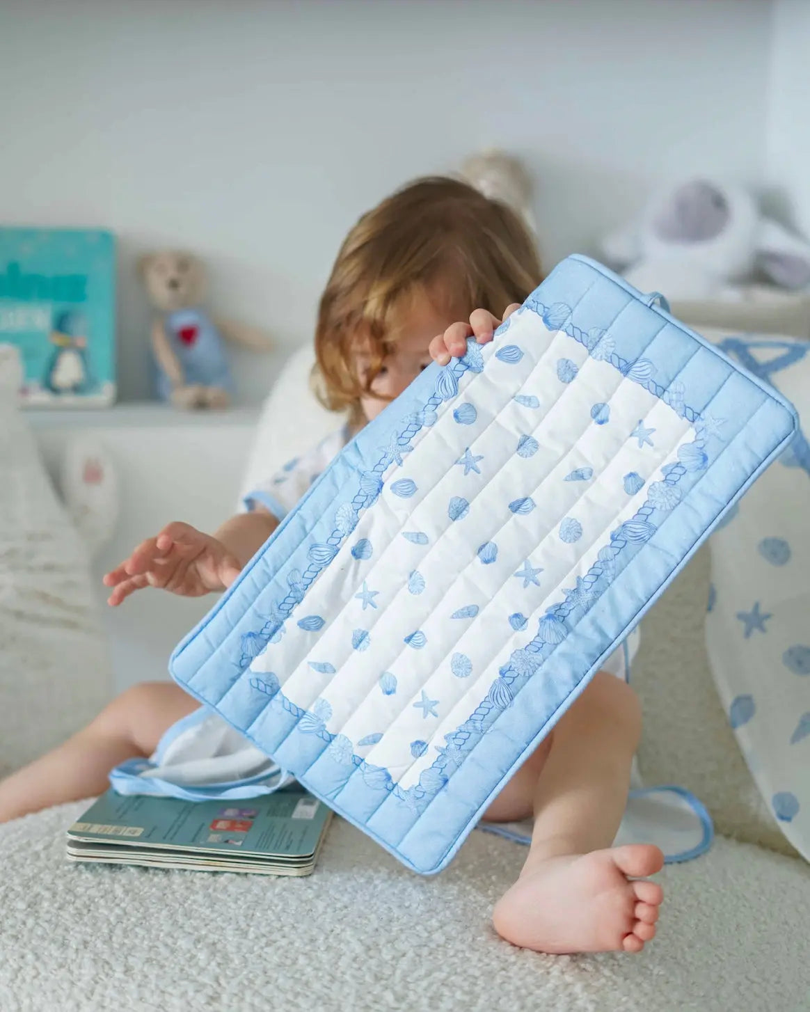 Wet Wipes & Diaper Clutch - Sea Shell