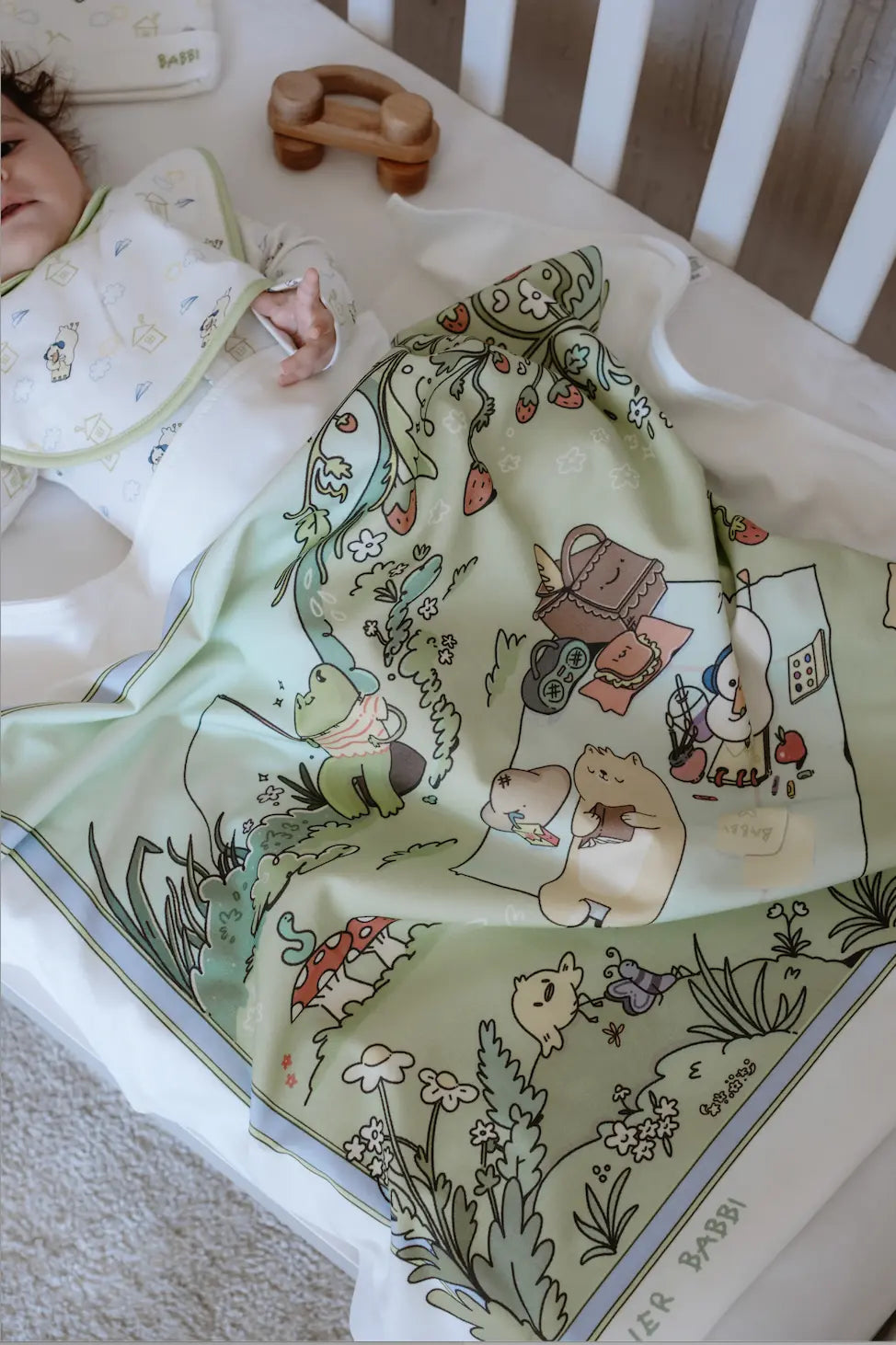 Double-Sided Baby Blanket - Picnic
