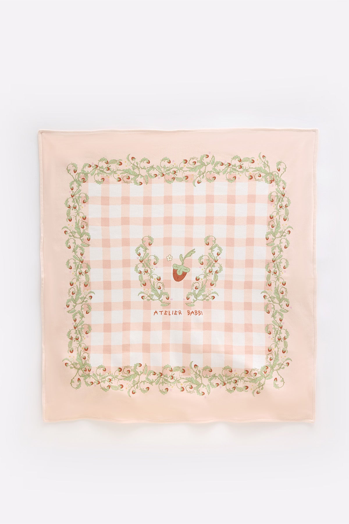 Double-Sided Baby Blanket - Strawberry
