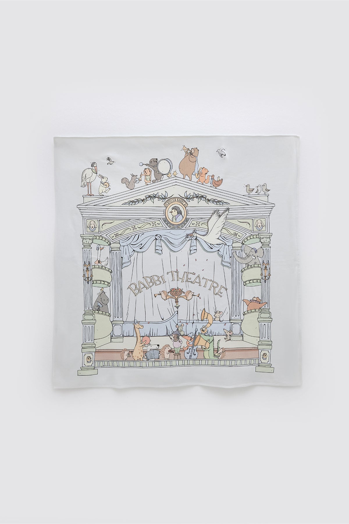 Double-Sided Baby Blanket -Theatre / Blue