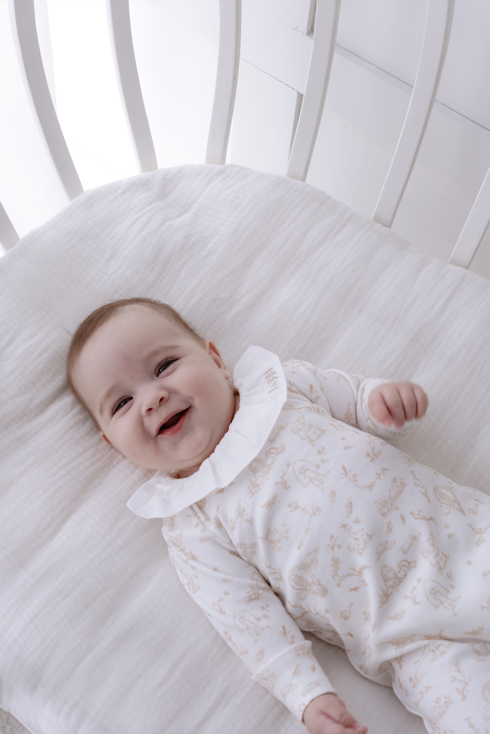 Cozy baby sleeper with vintage design