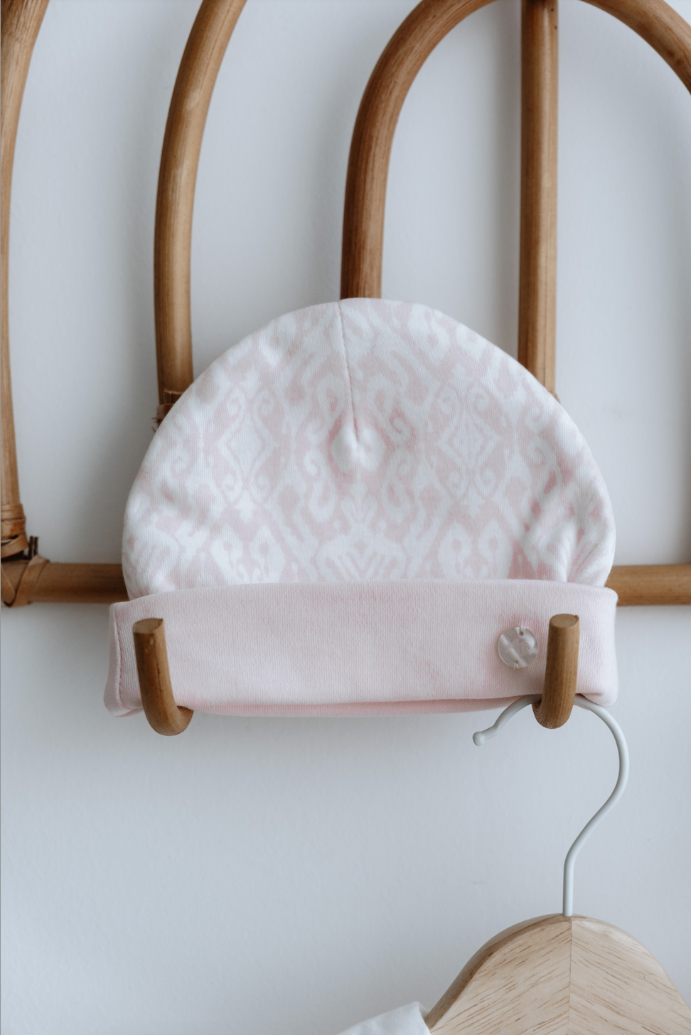 5-Piece Newborn Set - Ikat/Pink