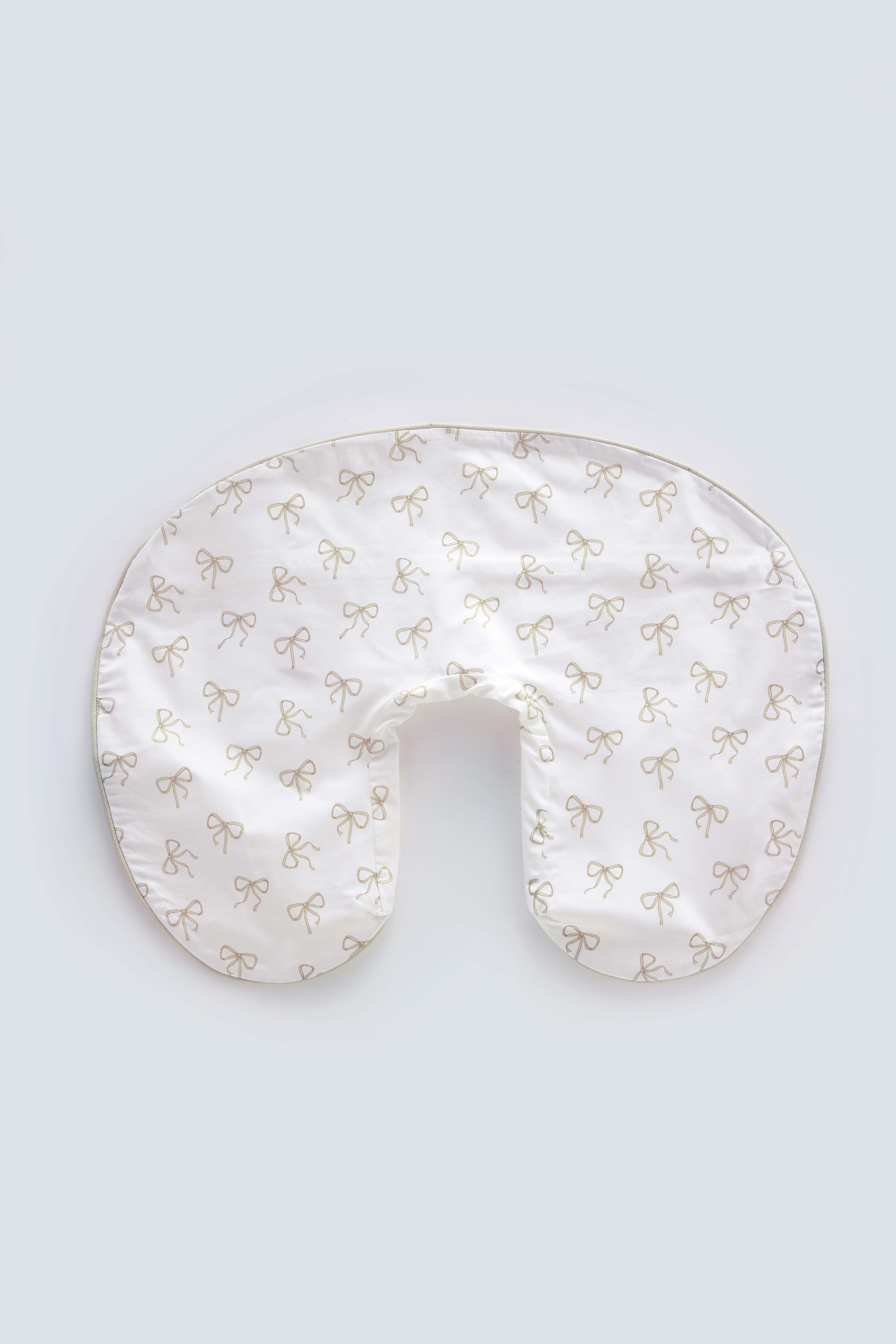 Nursing Pillowcase - Ribbon / Beige