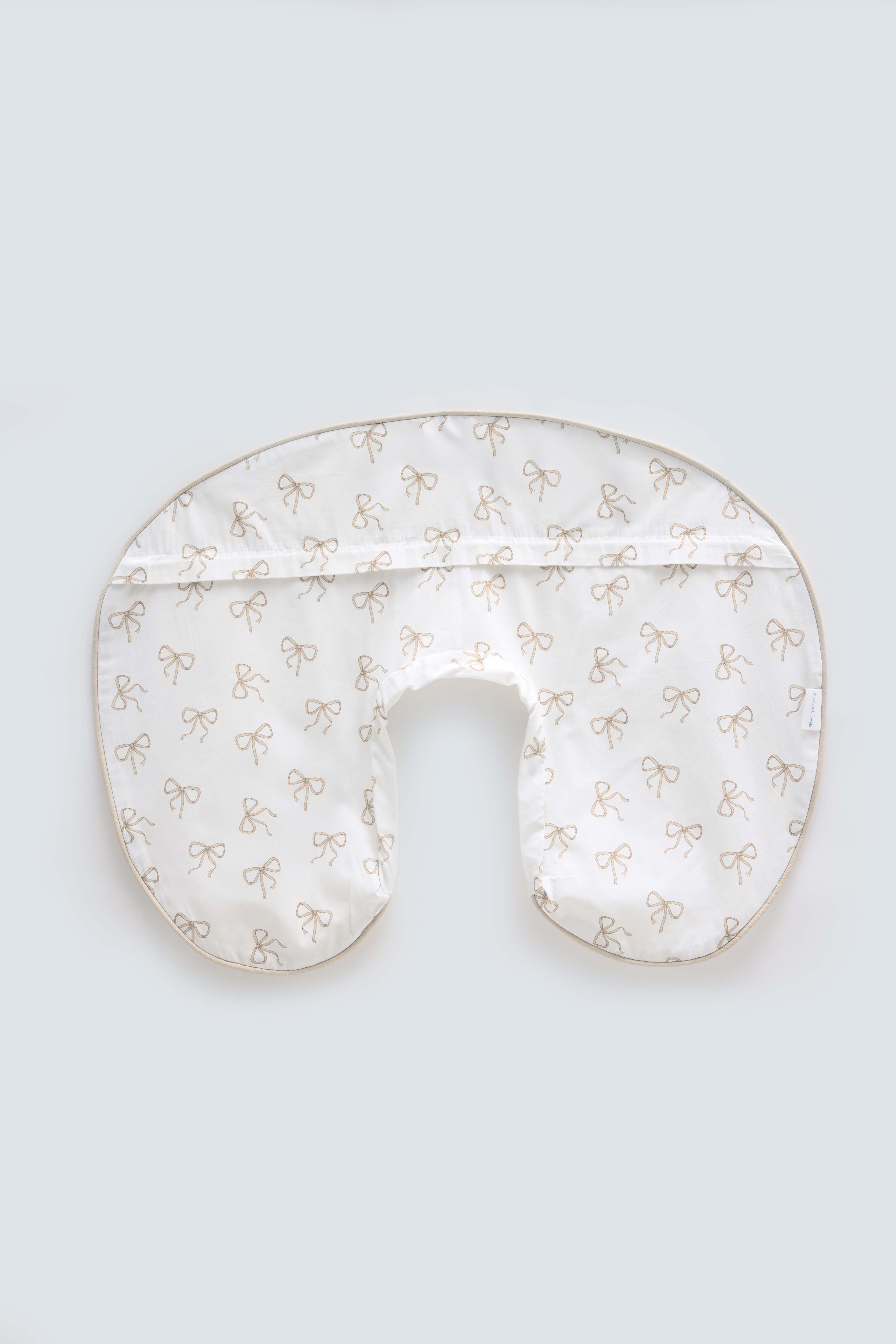 Nursing Pillowcase - Ribbon / Beige