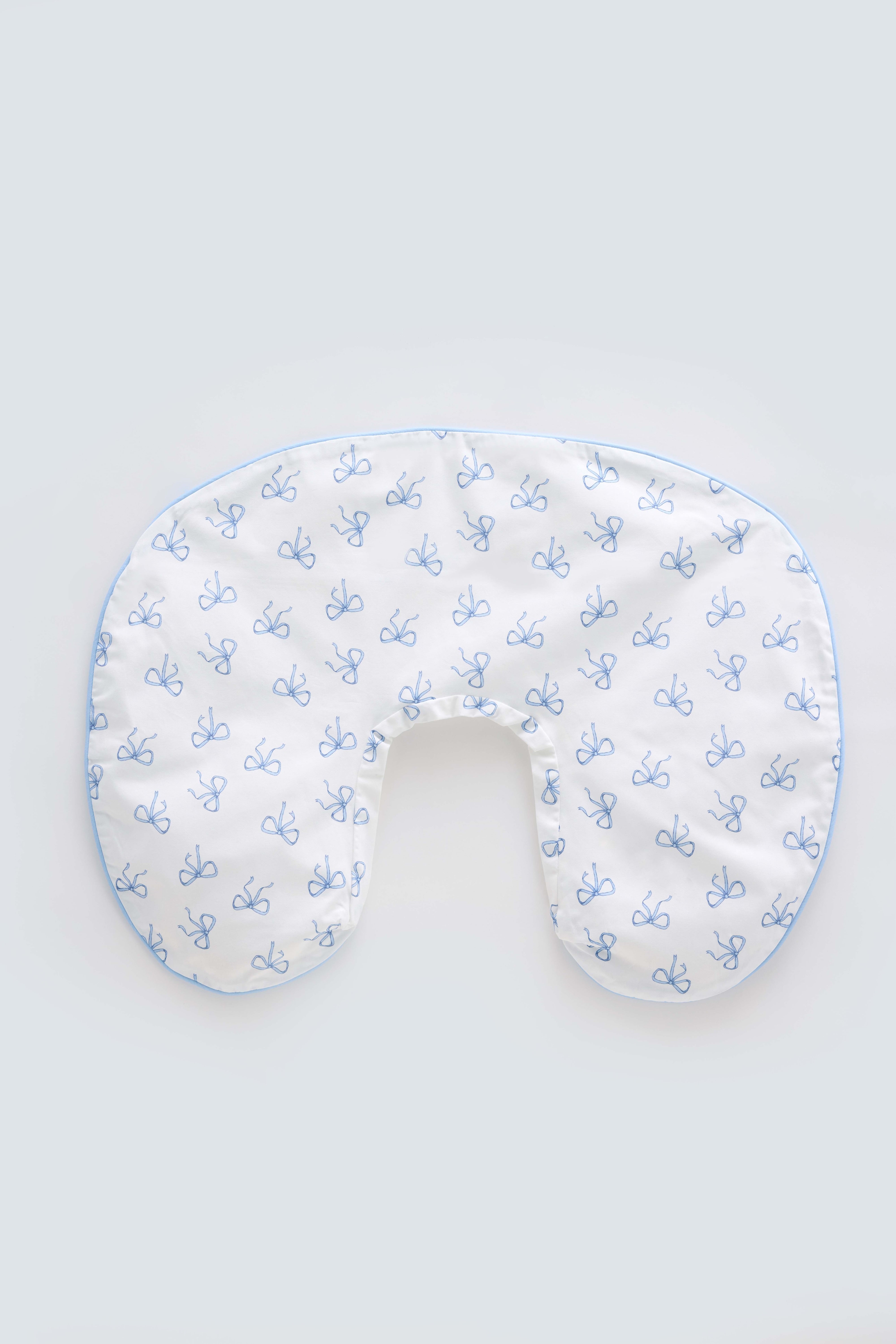 Nursing Pillowcase - Ribbon / Blue