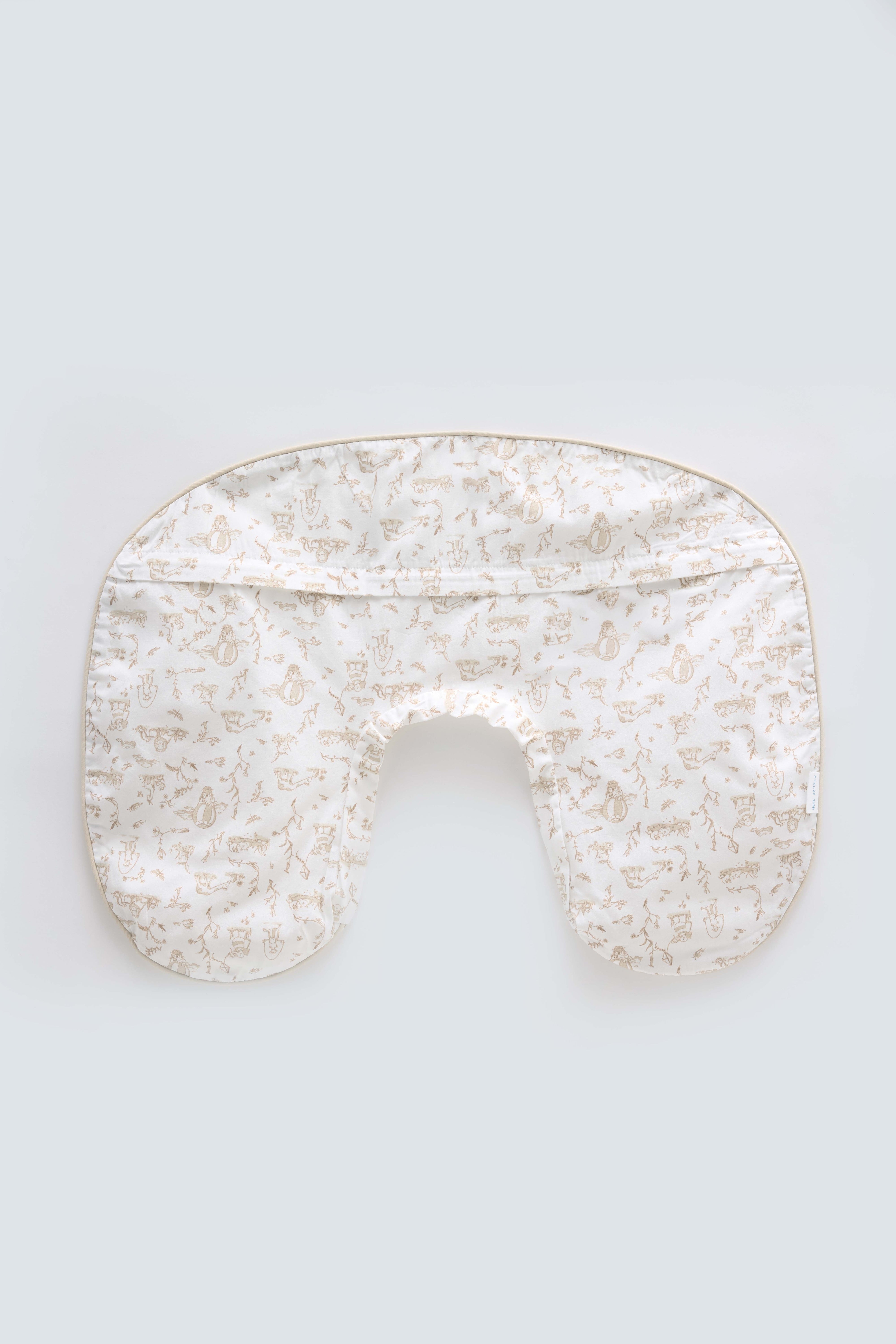 Nursing Pillowcase - Toile de Jouy / Beige
