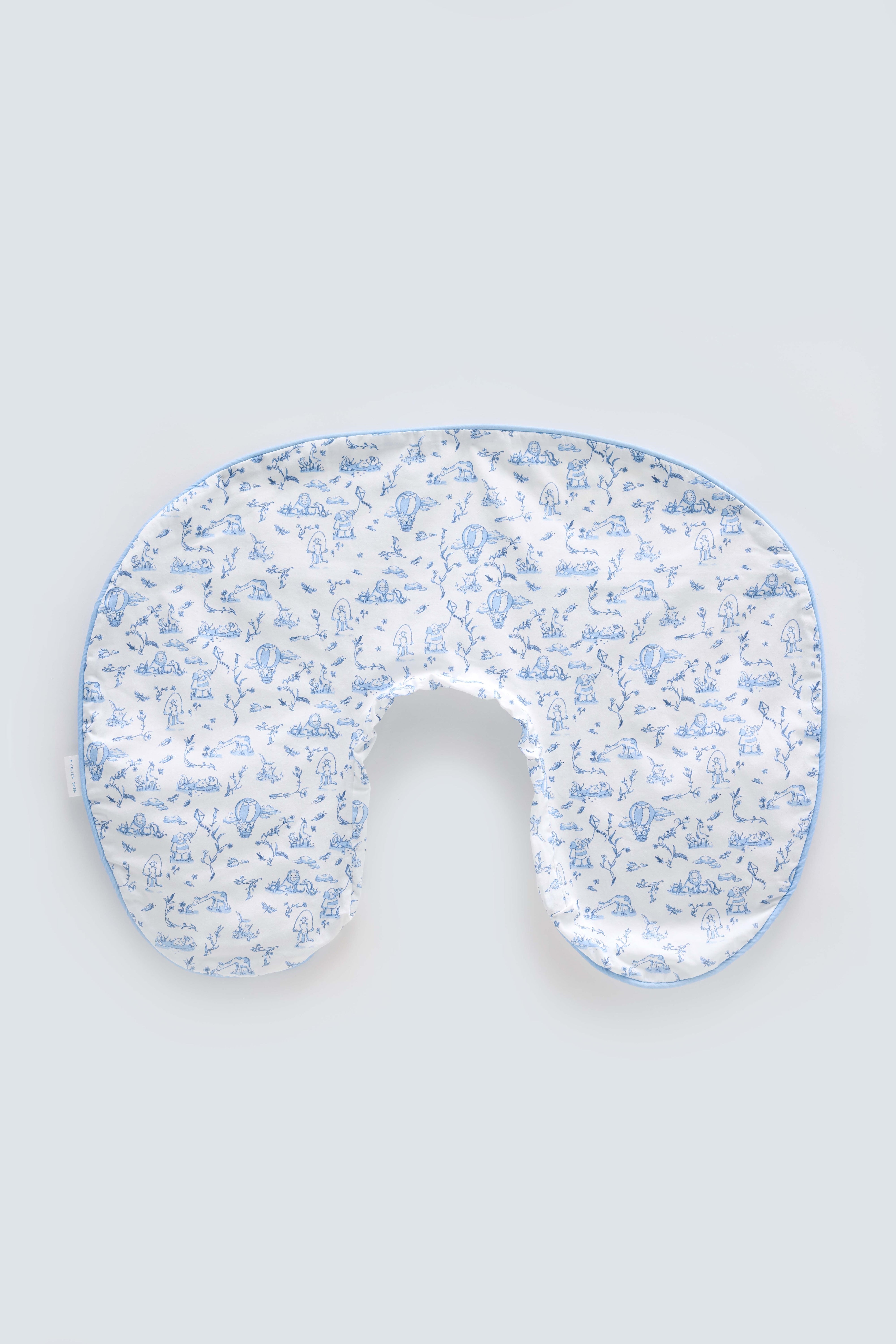 Nursing Pillowcase - Toile de Jouy / Blue