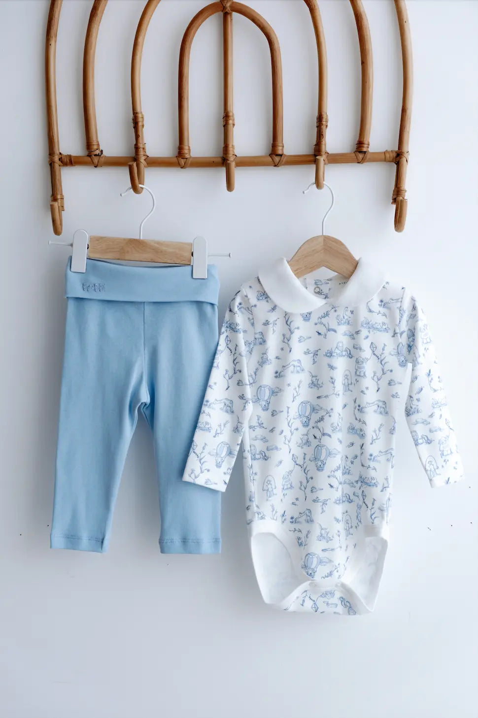 Toile De Jouy Bodysuit & Pants Set