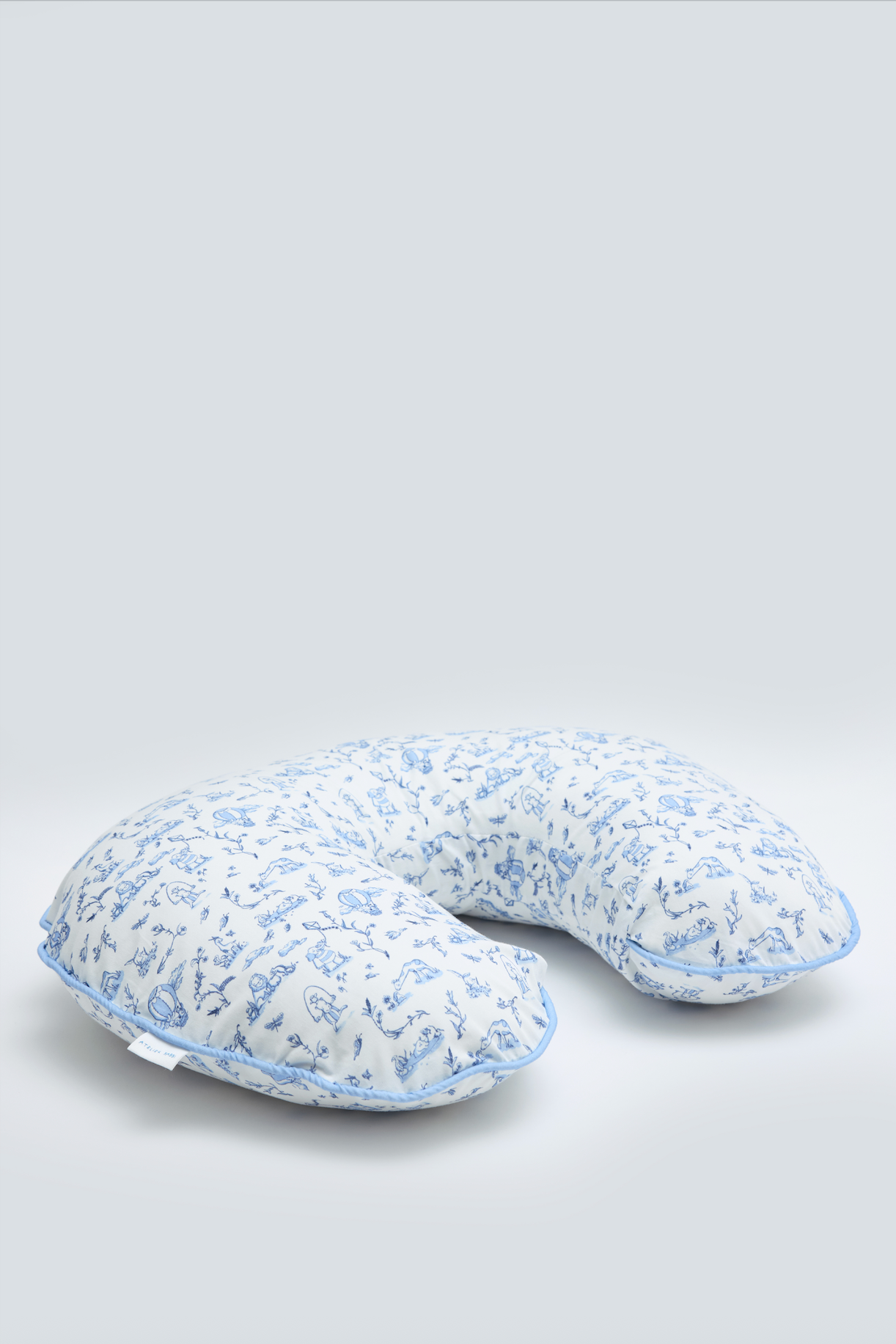 Nursing Pillow - Toile De Jouy / Blue