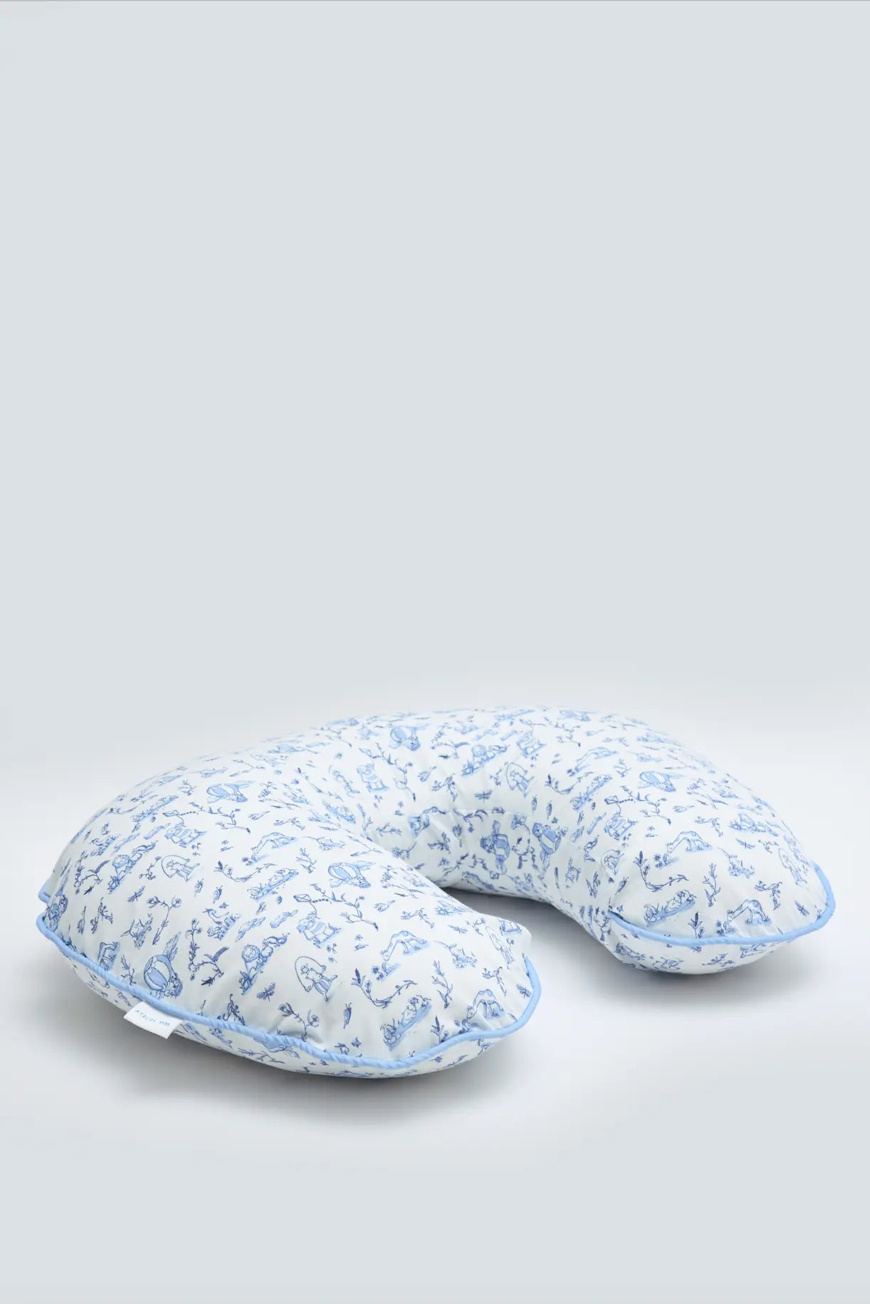 Nursing Pillow - Toile de Jouy / Blue
