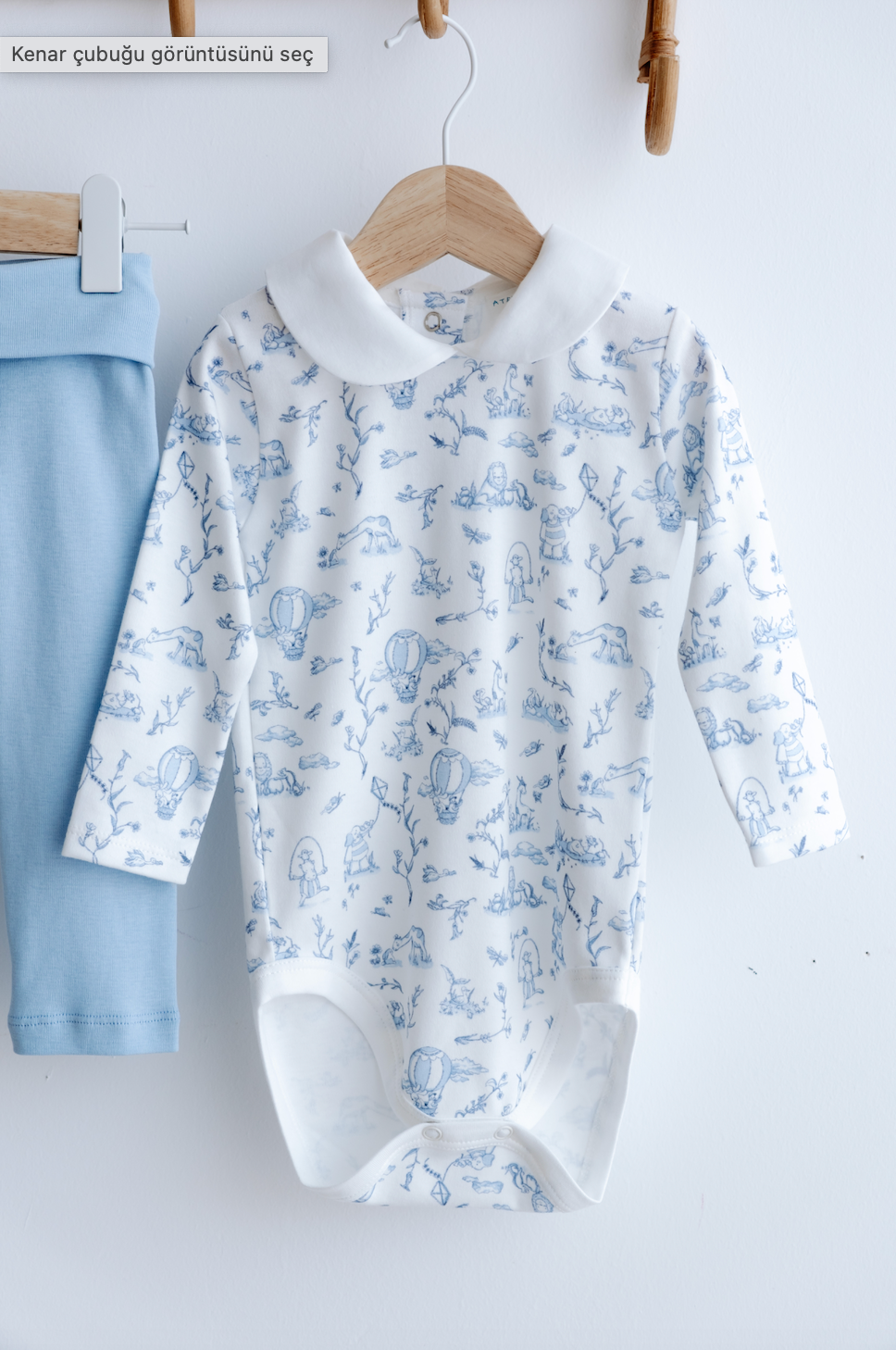 Toile De Jouy Bodysuit & Pants Set (2-Piece)