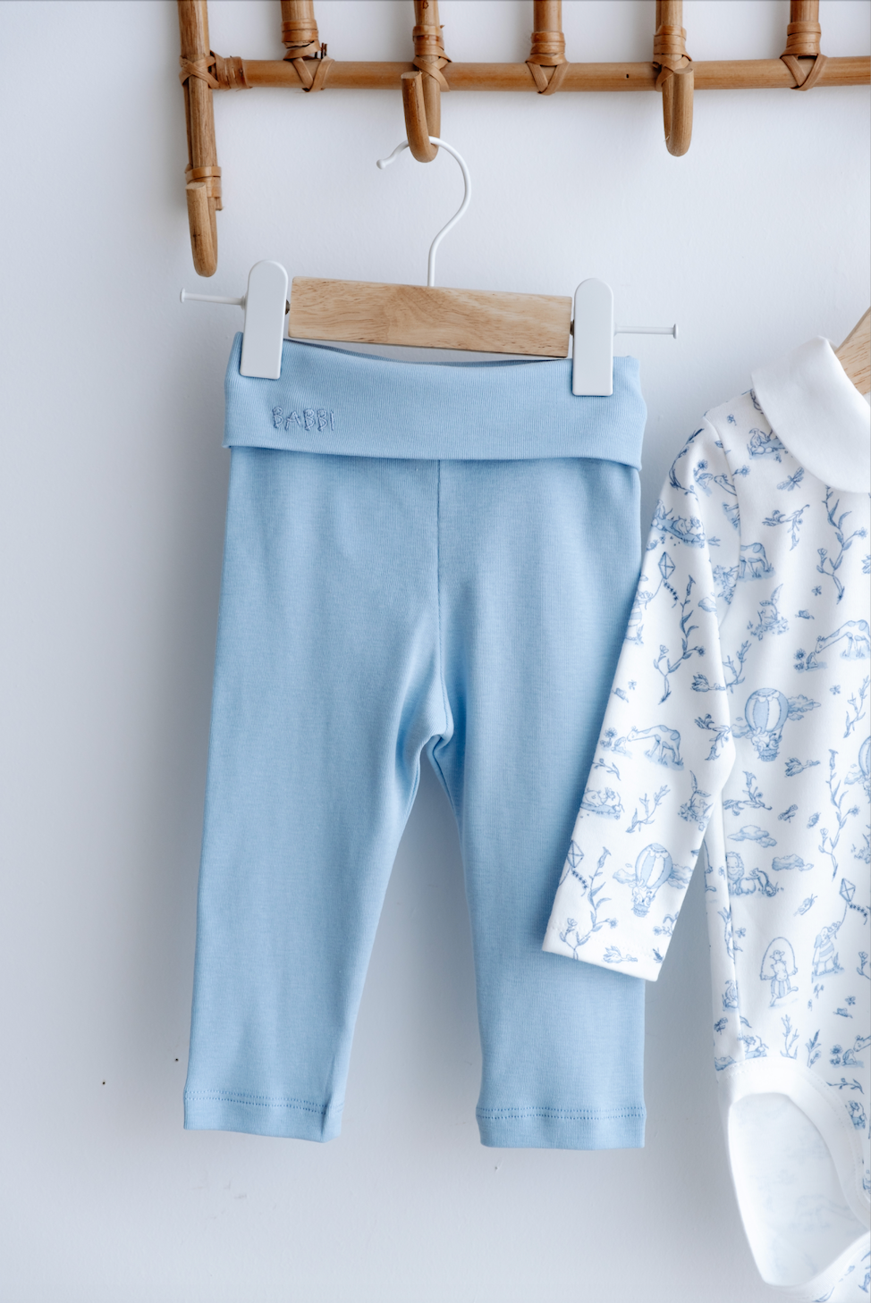 Toile De Jouy Bodysuit & Pants Set (2-Piece)