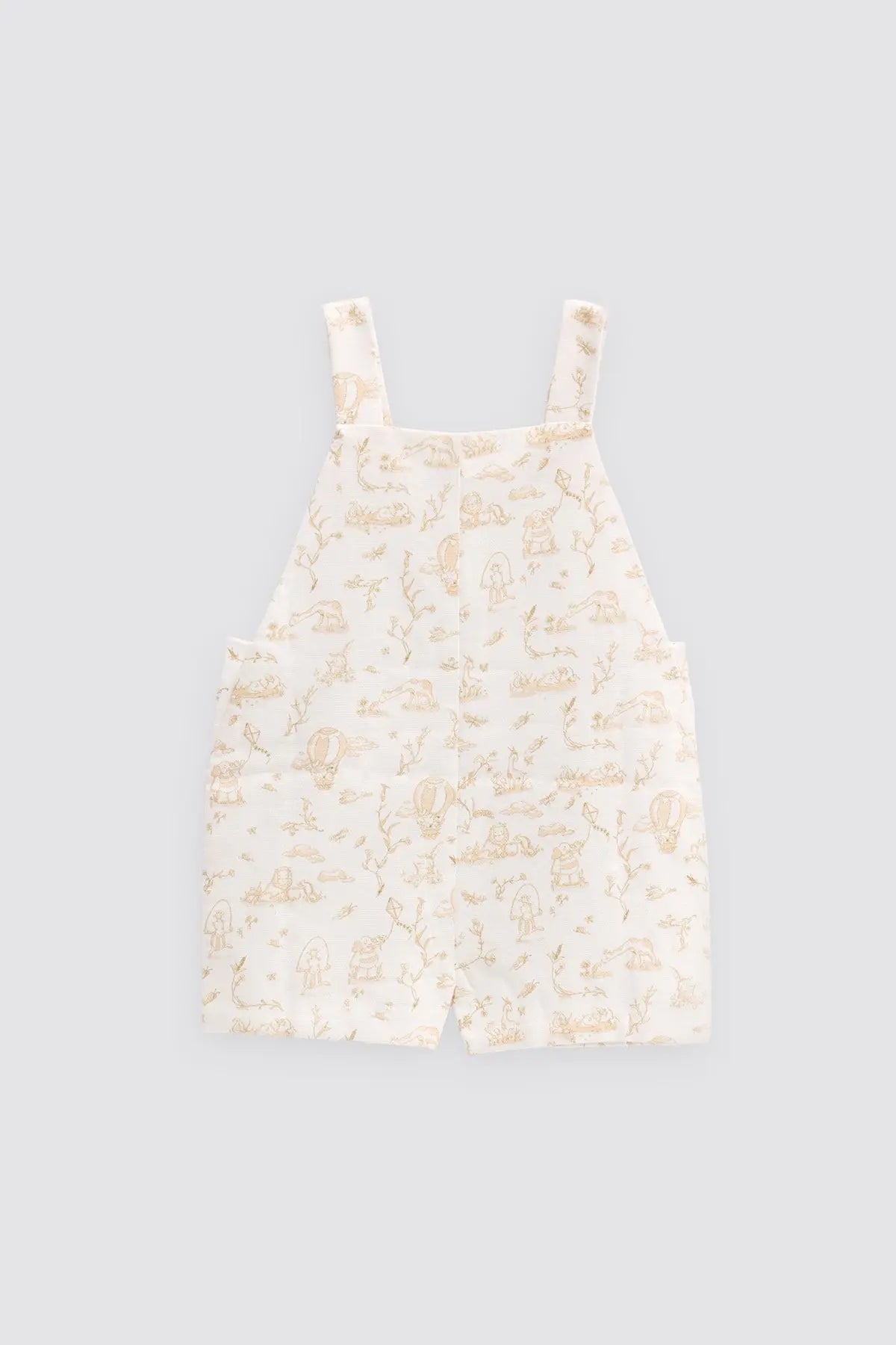 Baby Overalls - Toile de Jouy/Beige