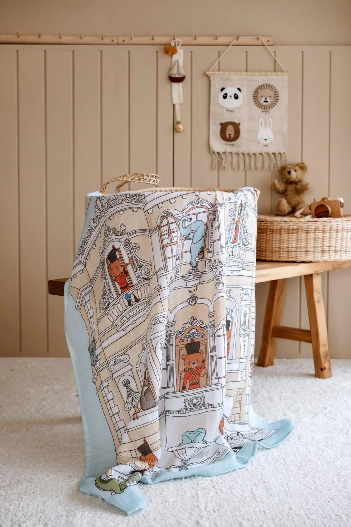 muslin swaddle tin soldier collection - Atelier Babbi USA