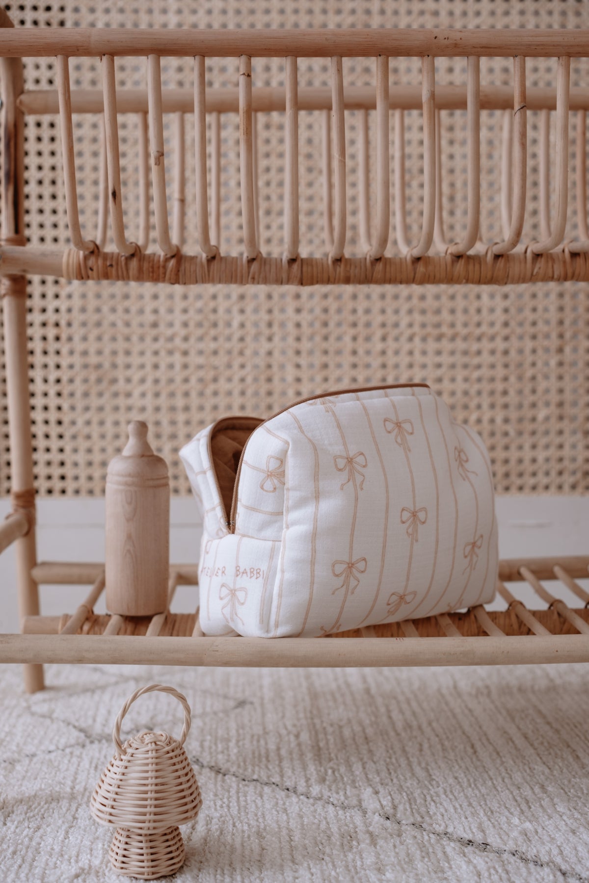 9-Piece Newborn Set - Ribbon/Beige
