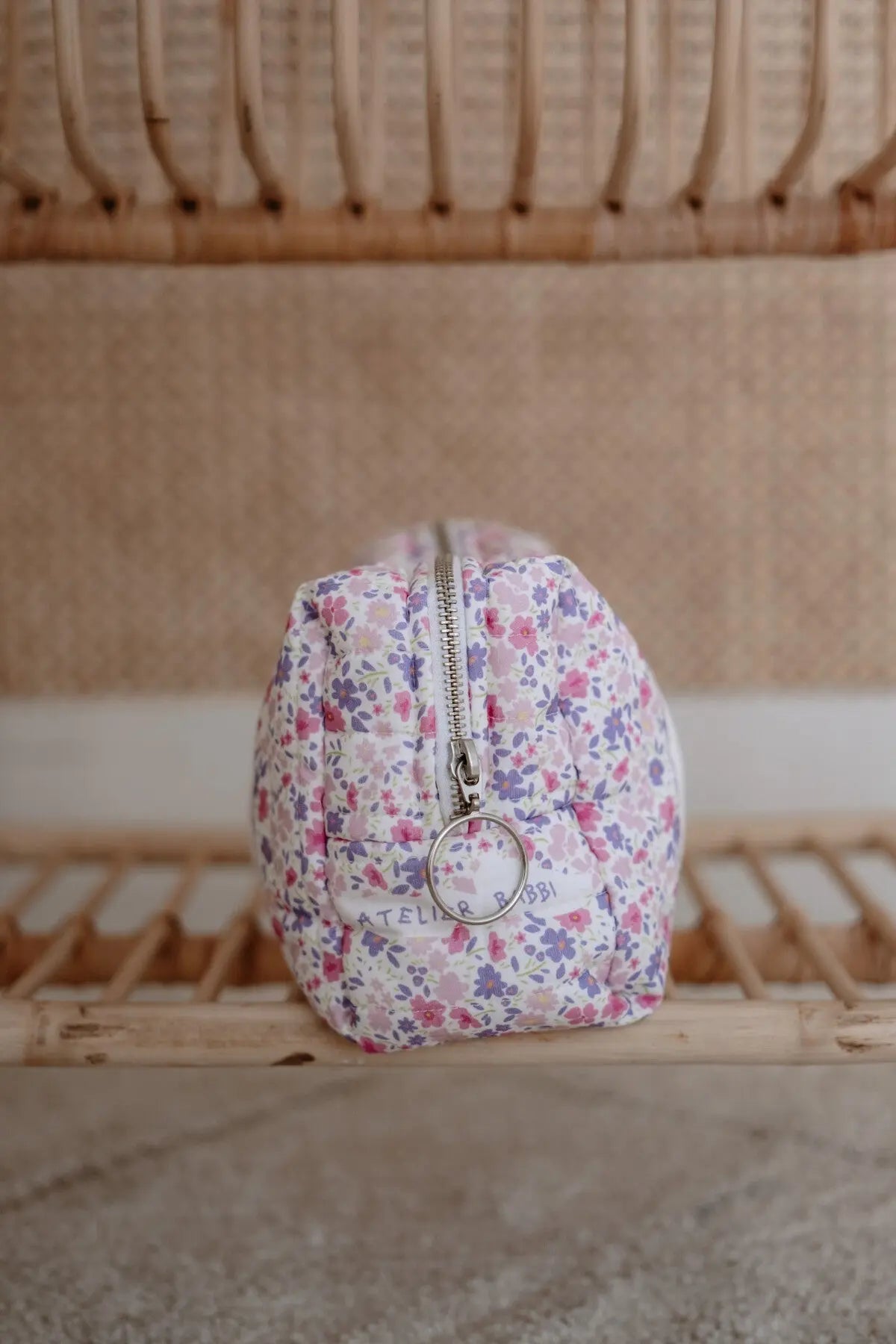 Diaper Pouch - Tiny Flowers / Pink