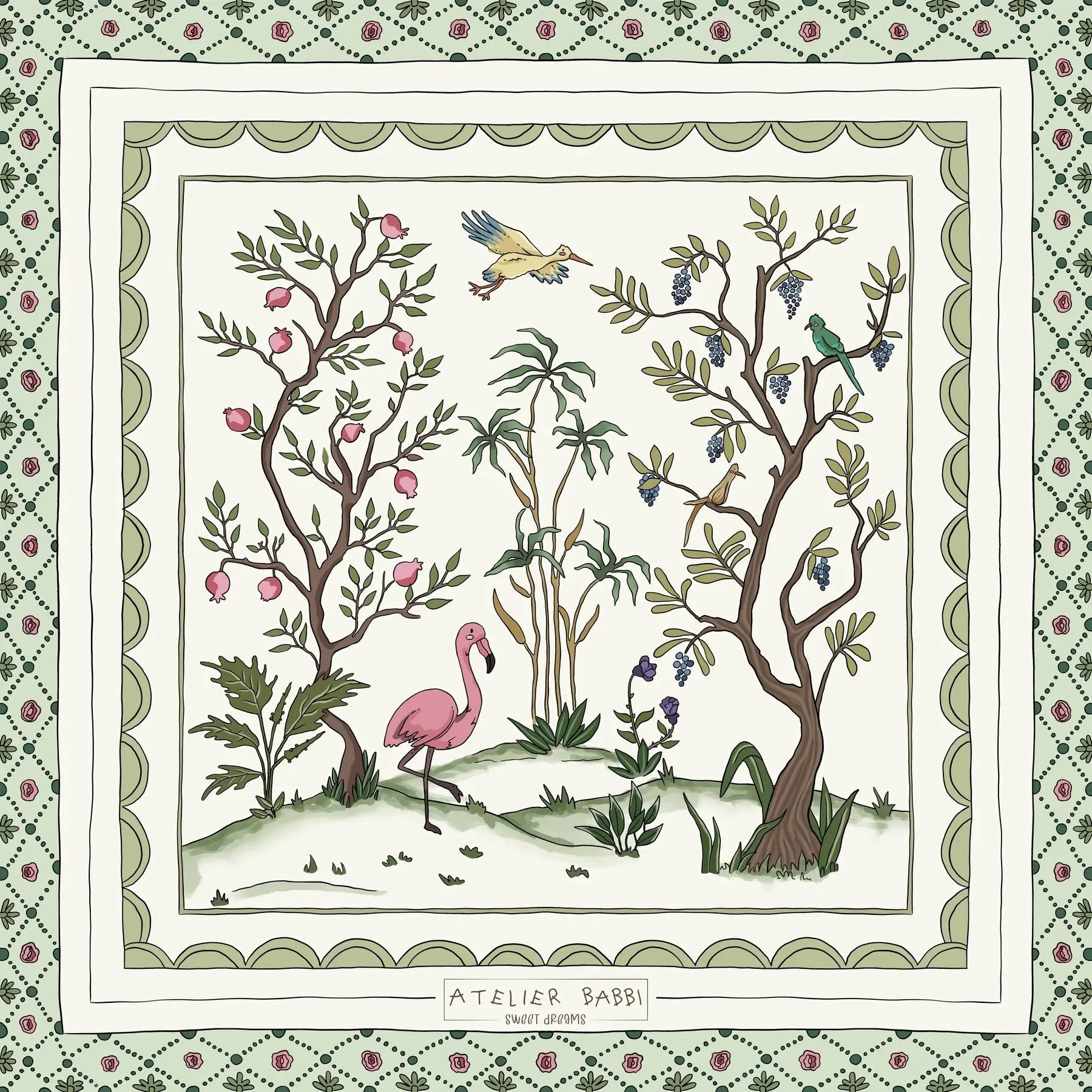 Double-Layer Muslin Baby Swaddle - Spring