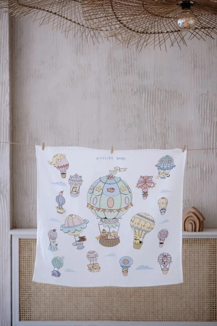 Double-Layer Muslin Baby Swaddle - Cappadocia