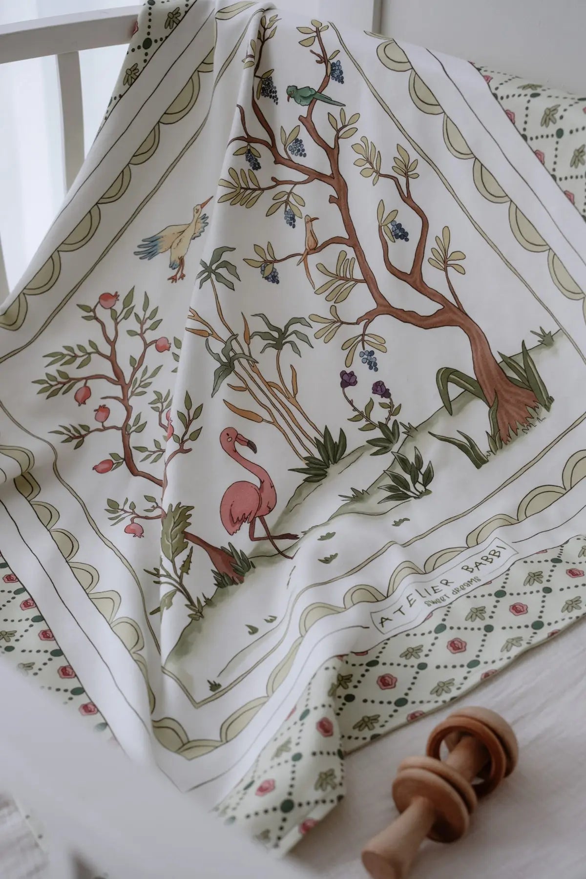 Double-Sided Baby Blanket - Spring