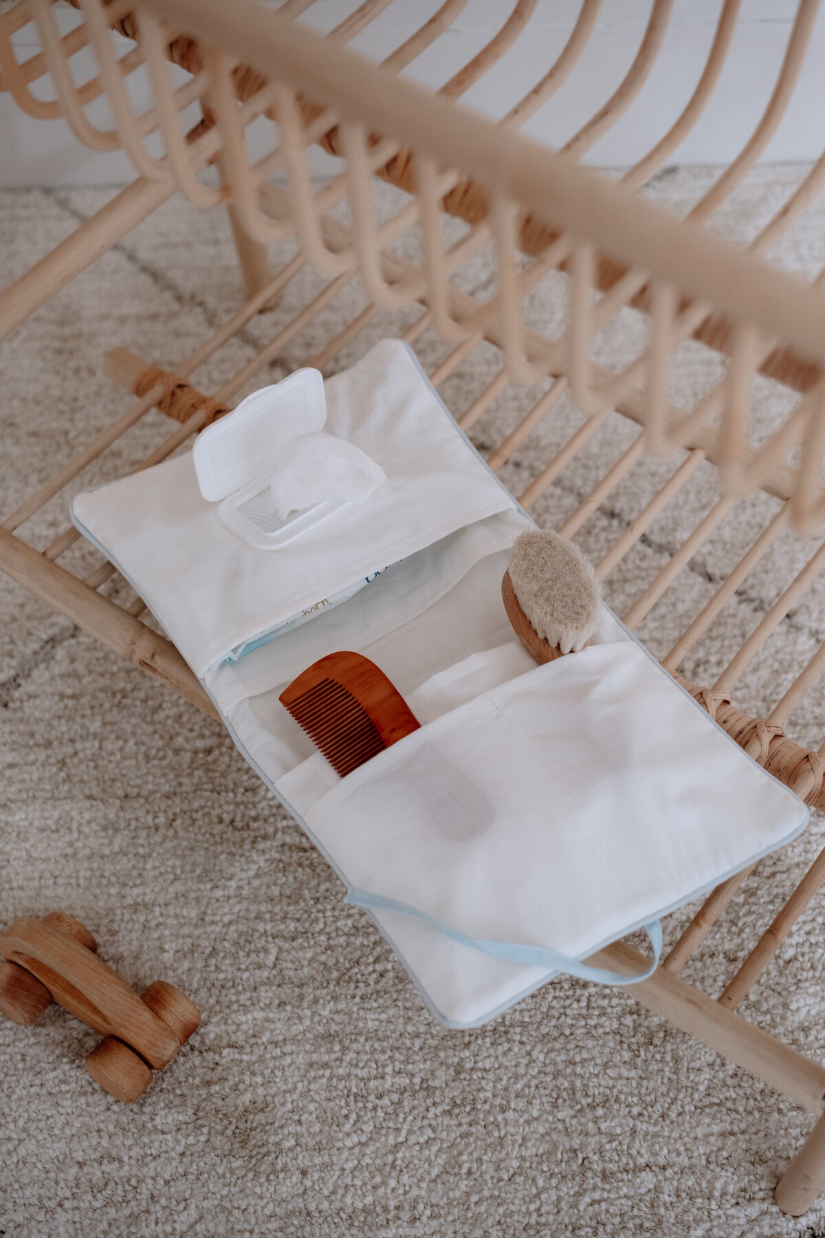 Wet Wipes & Diaper Clutch - Coast / Boy