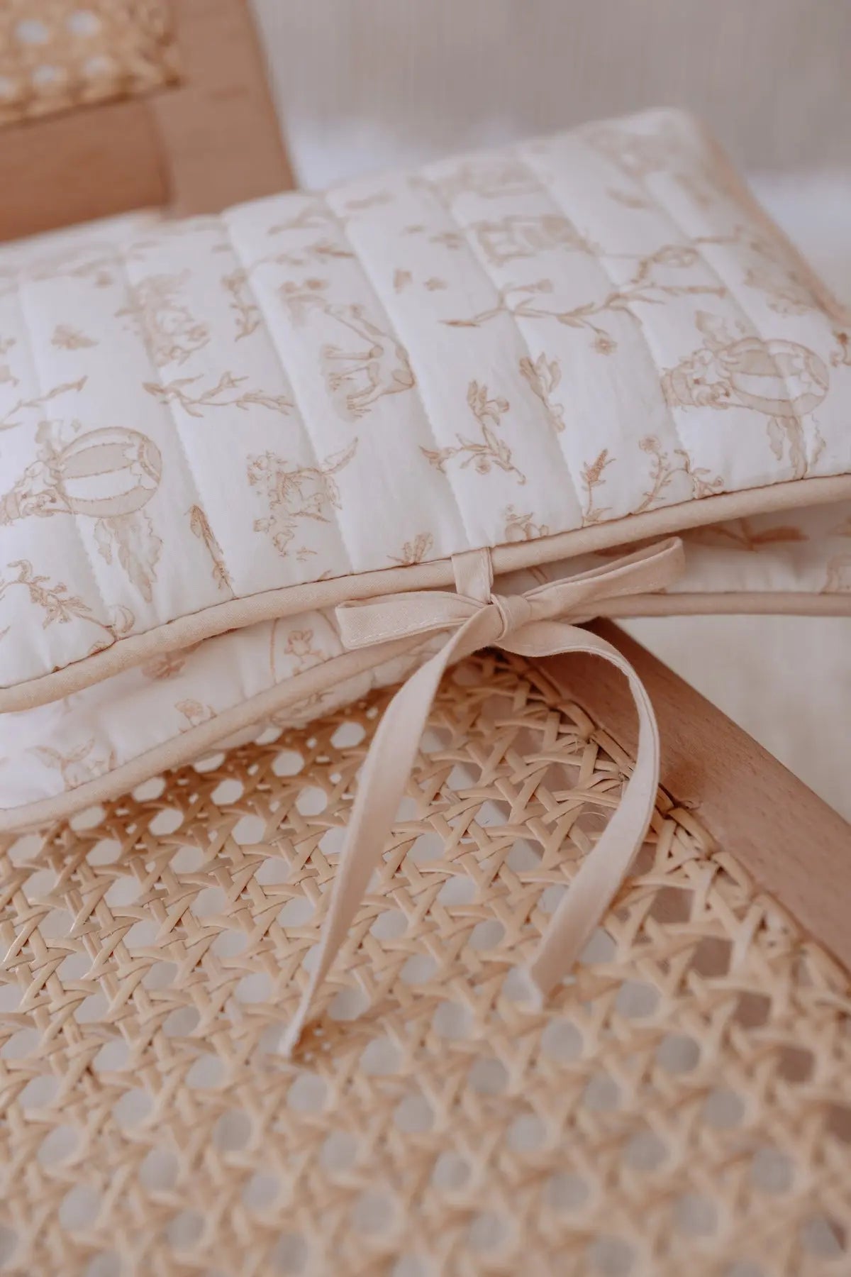 Wet Wipes & Diaper Clutch - Toile De Jouy/Beige