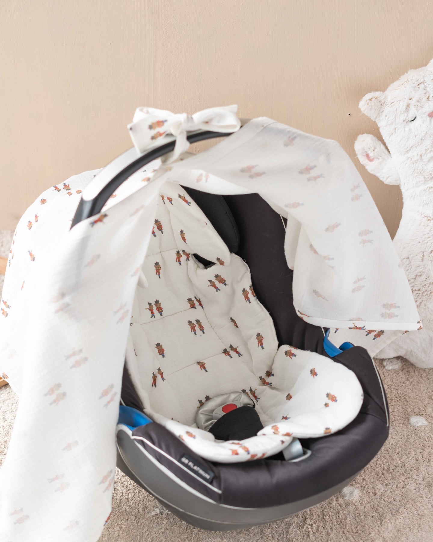 Baby Car Seat Cushion - Tin Soldier