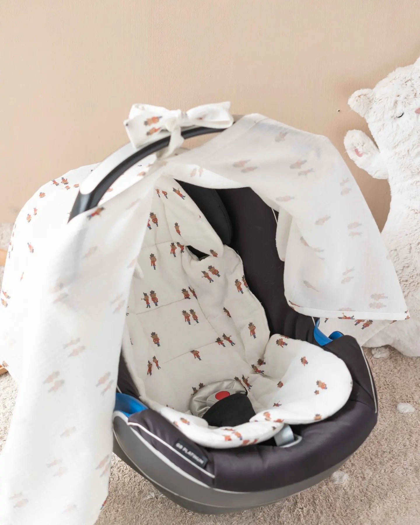 Baby Car Seat Cushion - Tin Soldier