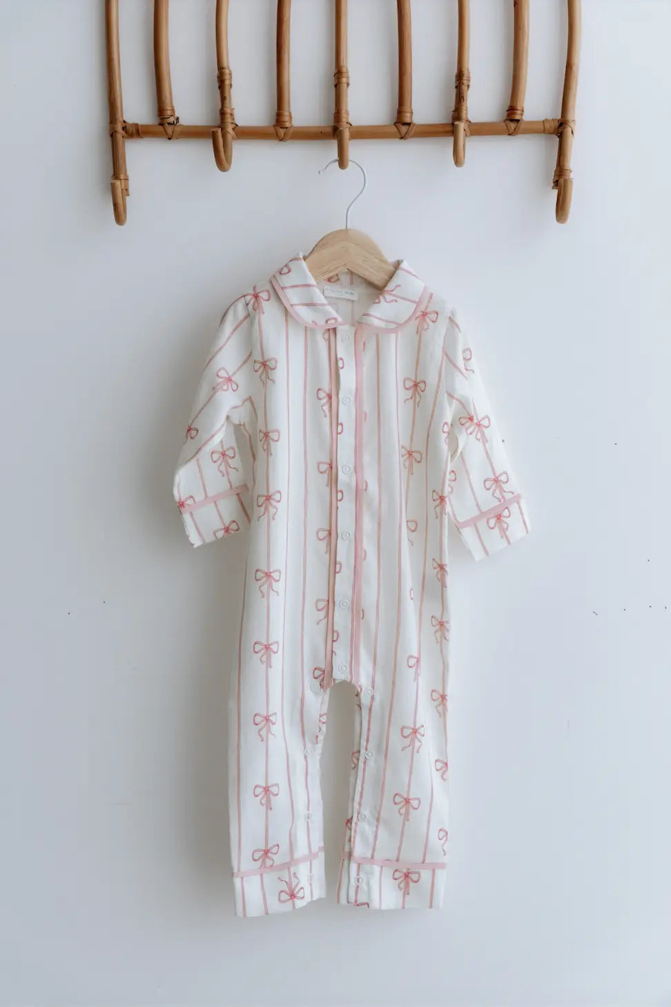 Soft cotton one-piece outfit for baby girl