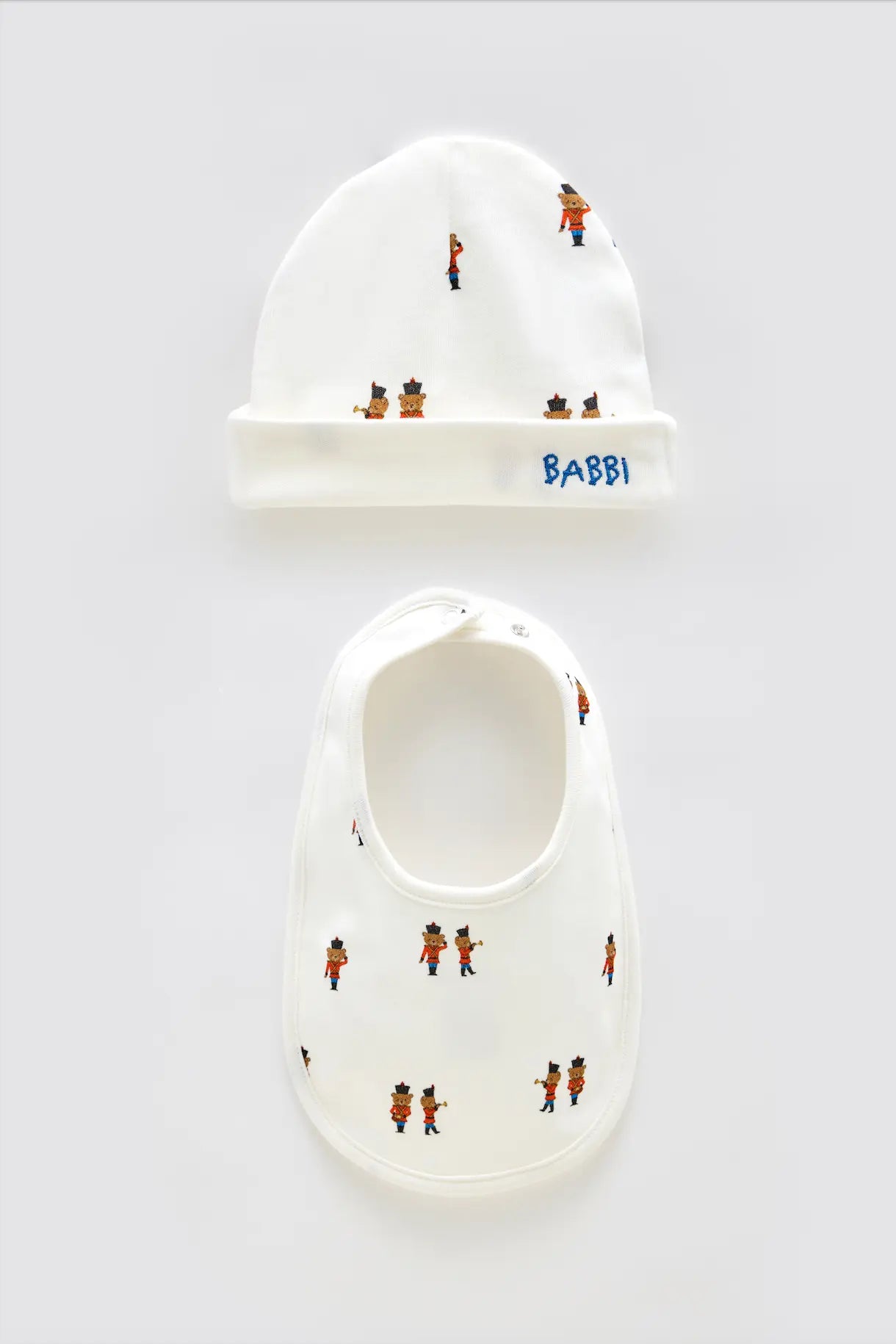 Newborn Bib & Hat Set - Tin Soldier