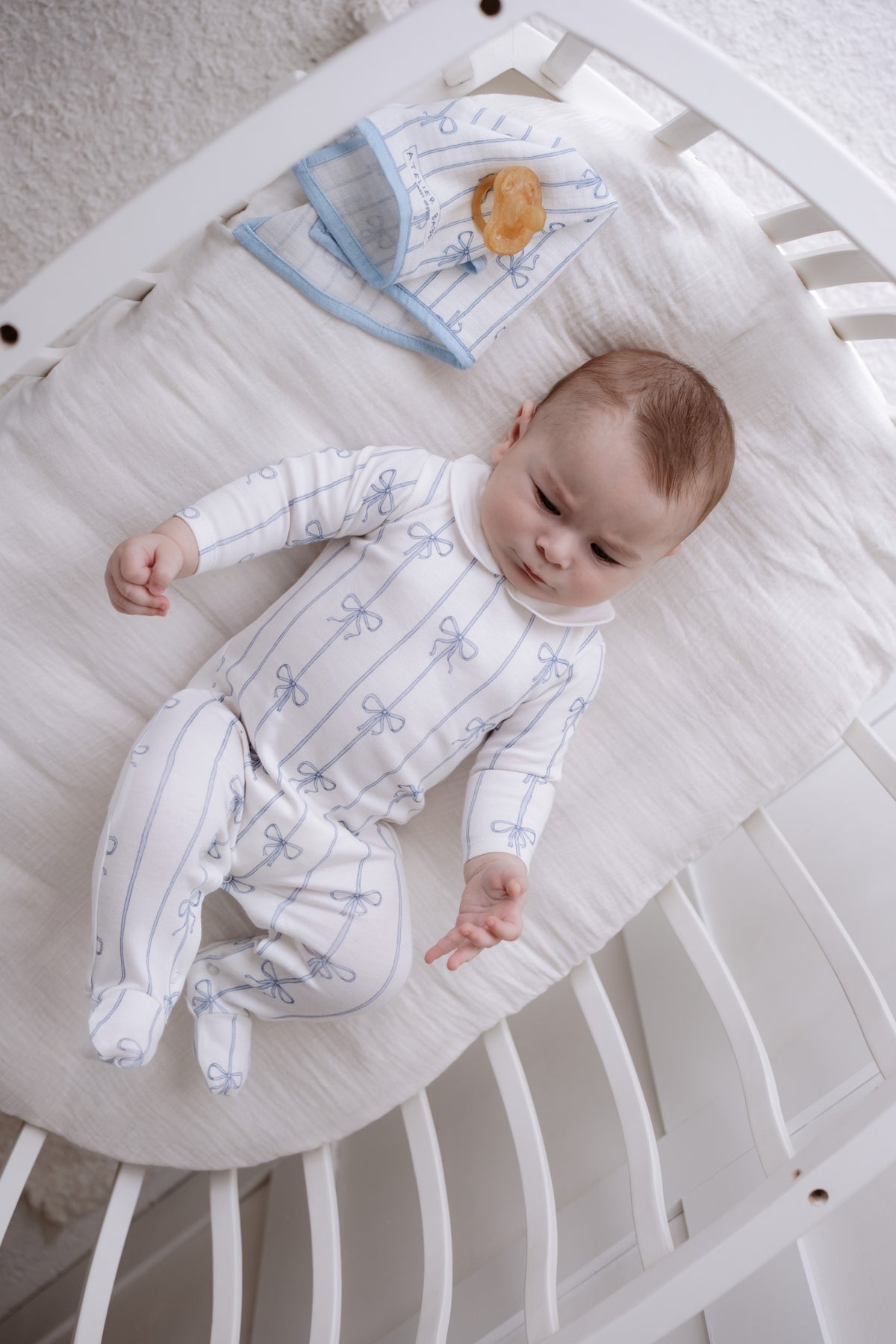 Soft organic cotton infant bodysuit