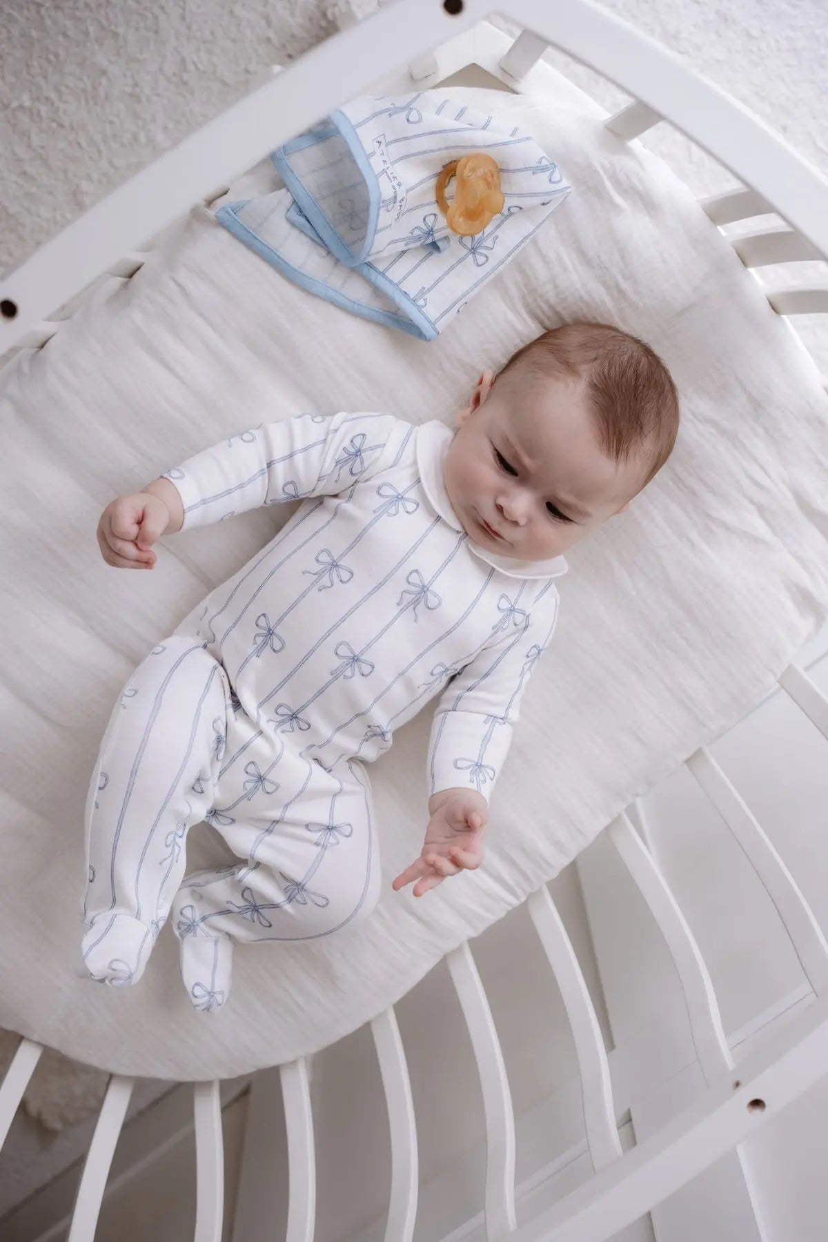 Soft organic cotton infant bodysuit