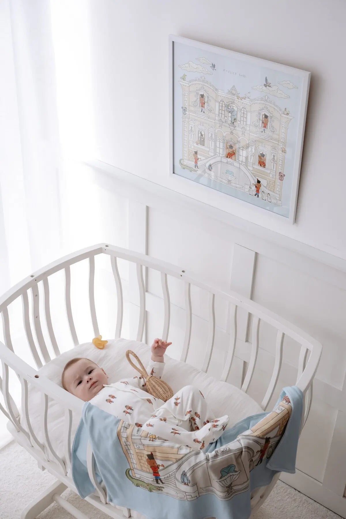 Newborn onesie inspired by classic tin soldier