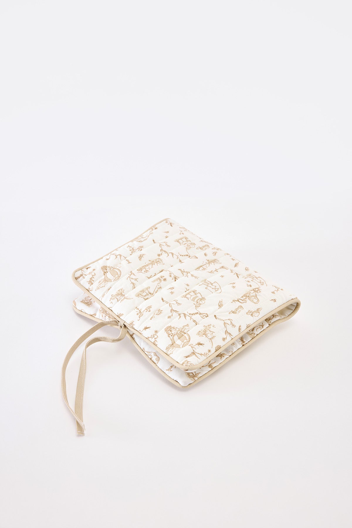 Wet Wipes & Diaper Clutch - Toile De Jouy/Beige