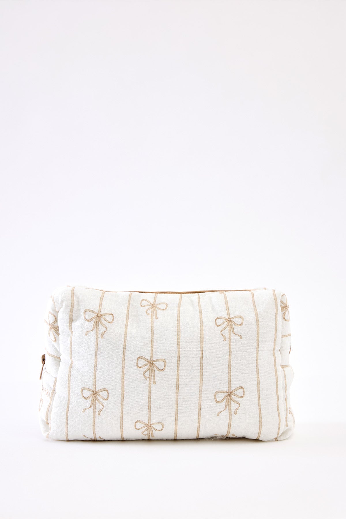 Diaper Pouch - Ribbon/Beige