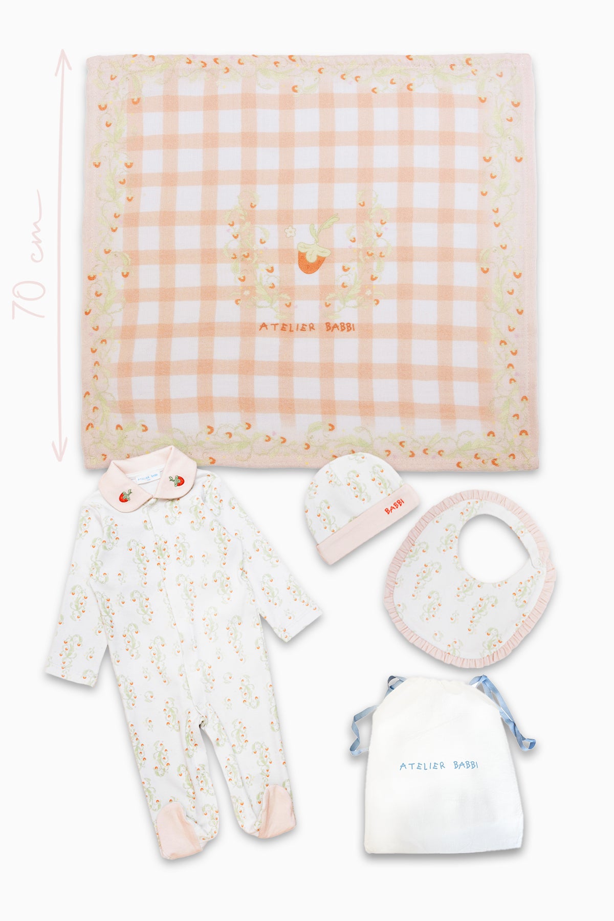 4-Piece Newborn Set - Strawberry