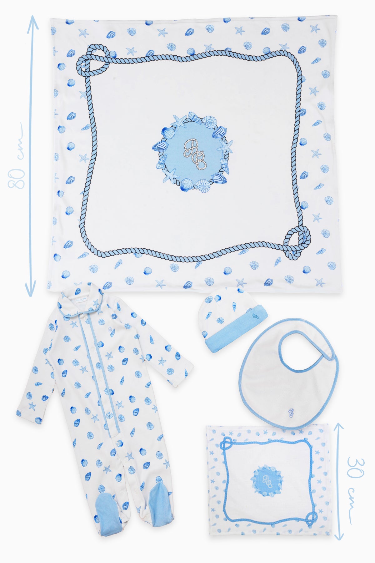 5-Piece Newborn Set - Sea Shell