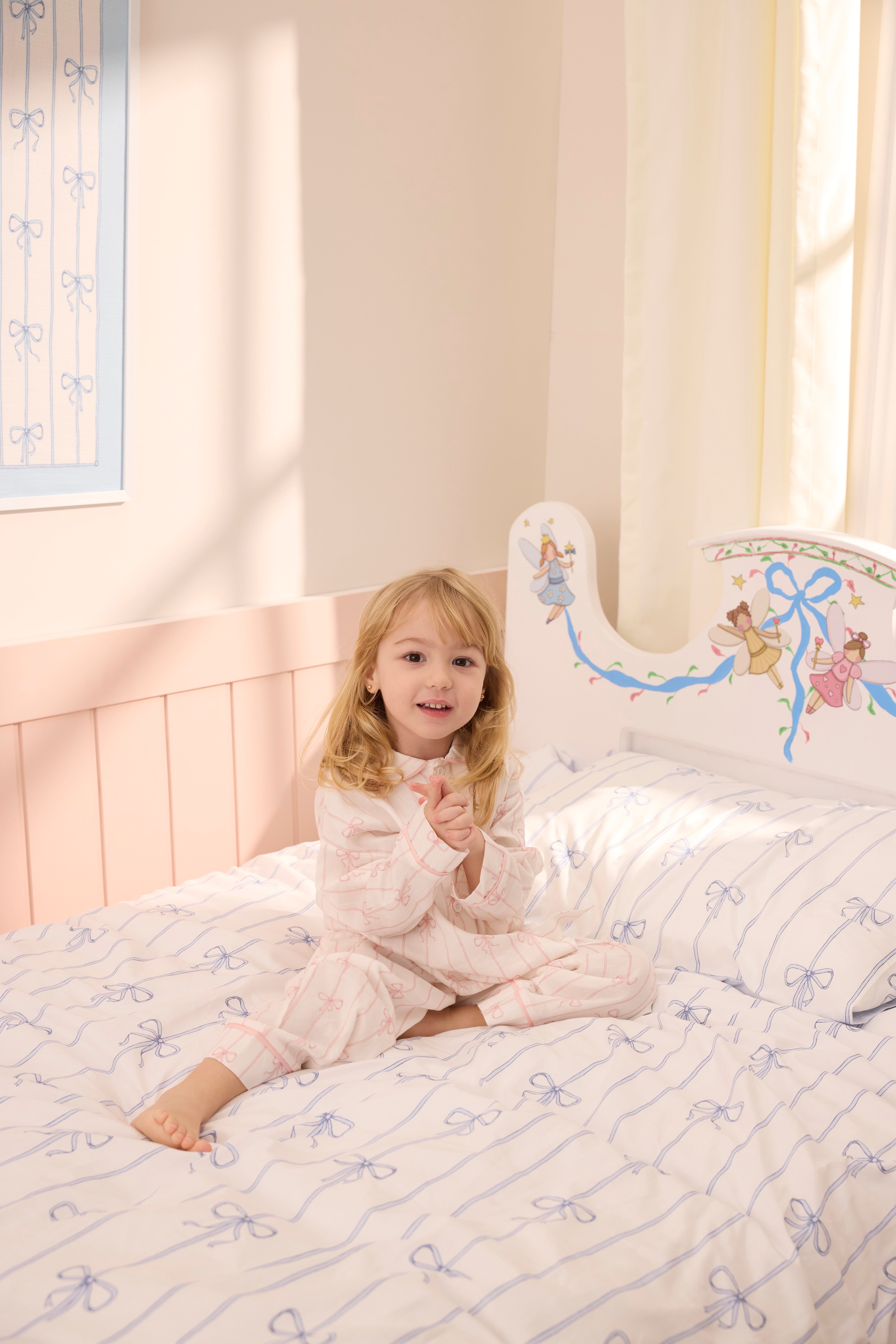 Baby & Kids Bedding Set - Ribbon / Blue