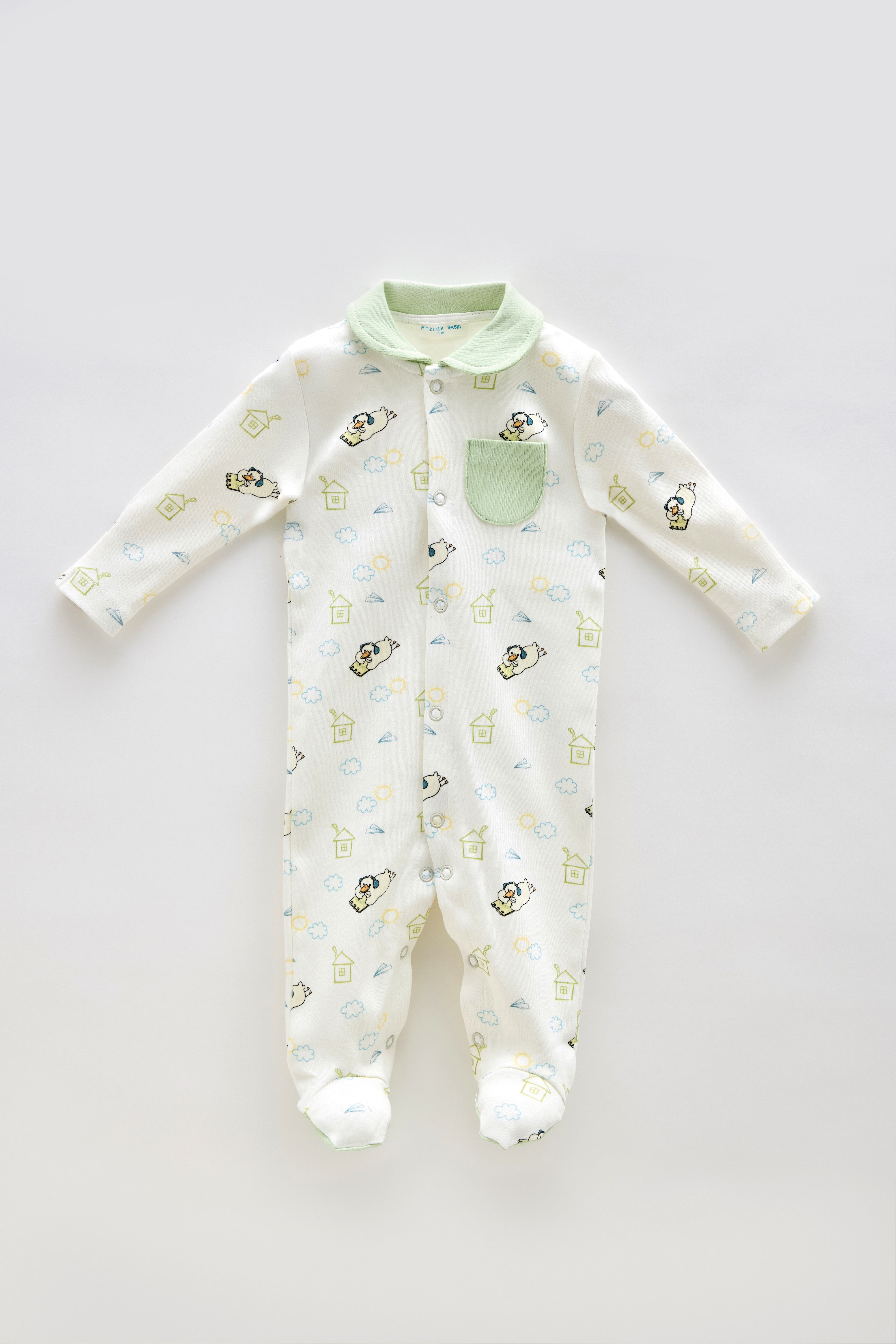 Baby Footed Onesie - Picnic