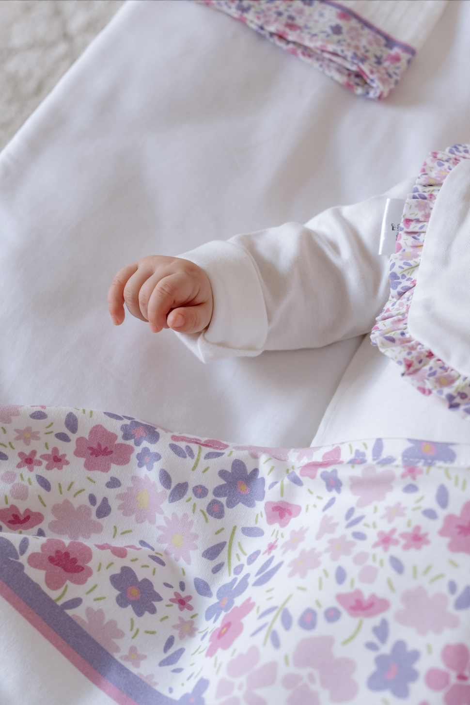 Double-Sided Blanket - Tiny Flowers / Pink