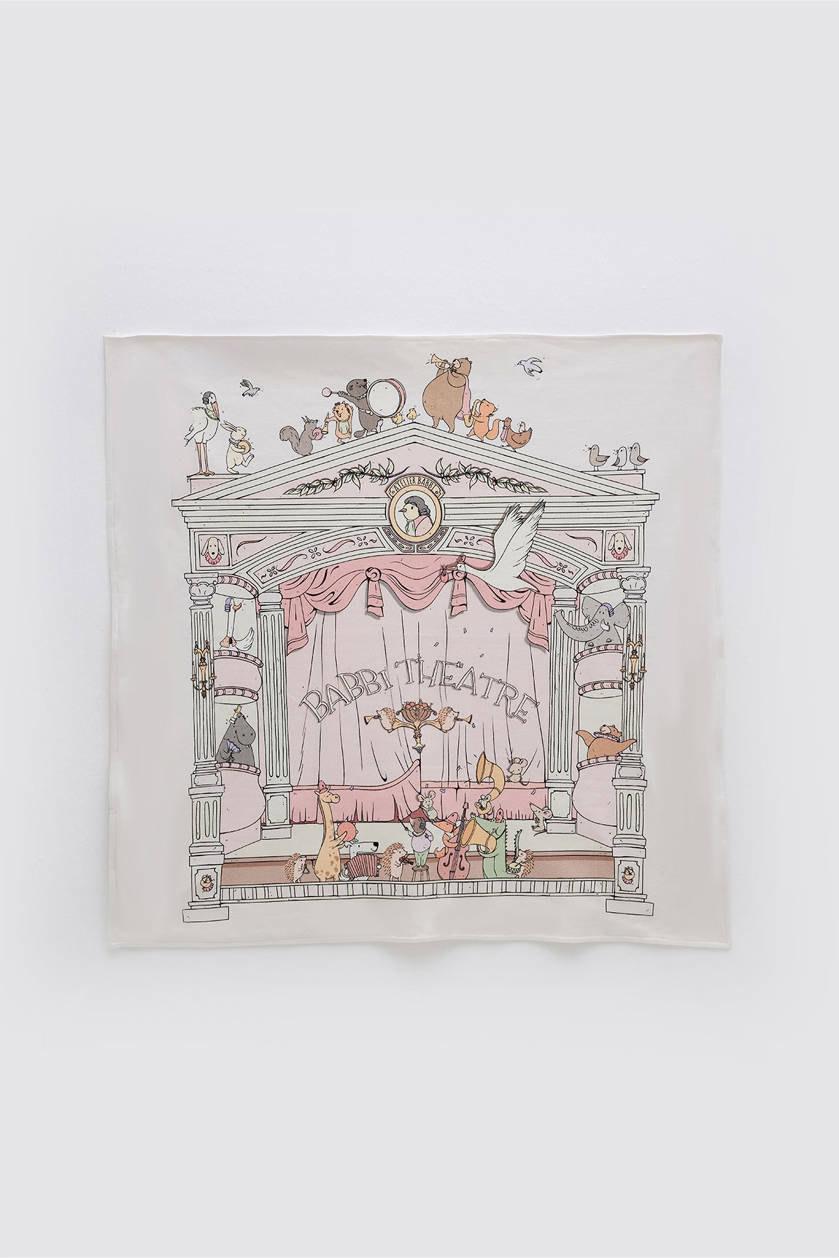 Double-Sided Baby Blanket -Theatre / Pink