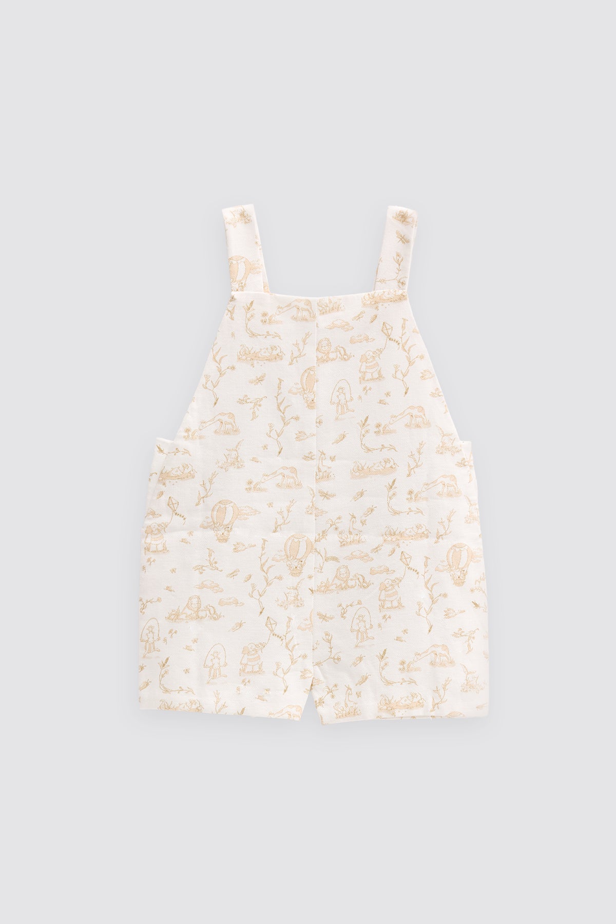 Baby Overalls - Toile de Jouy/Beige