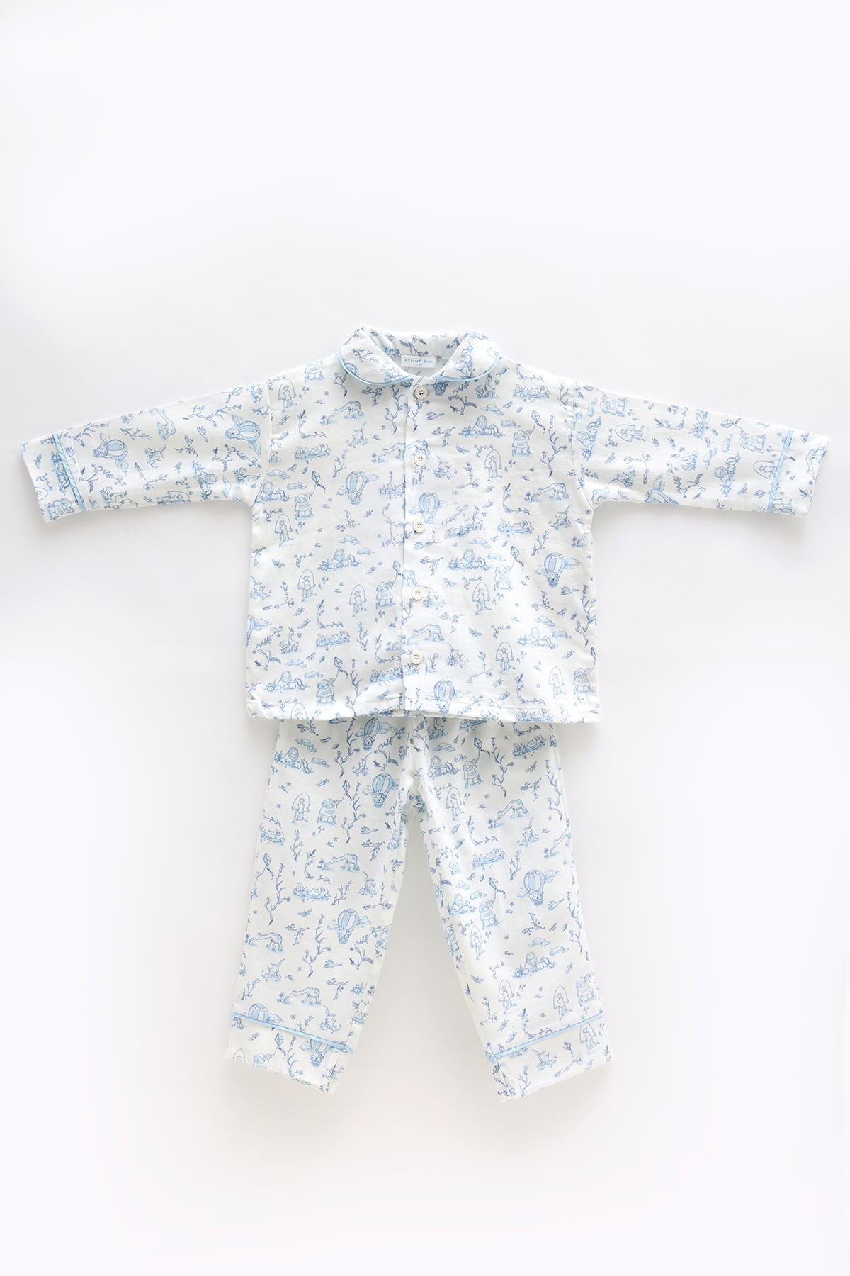 Pajama Set - Toile De Jouy / Blue