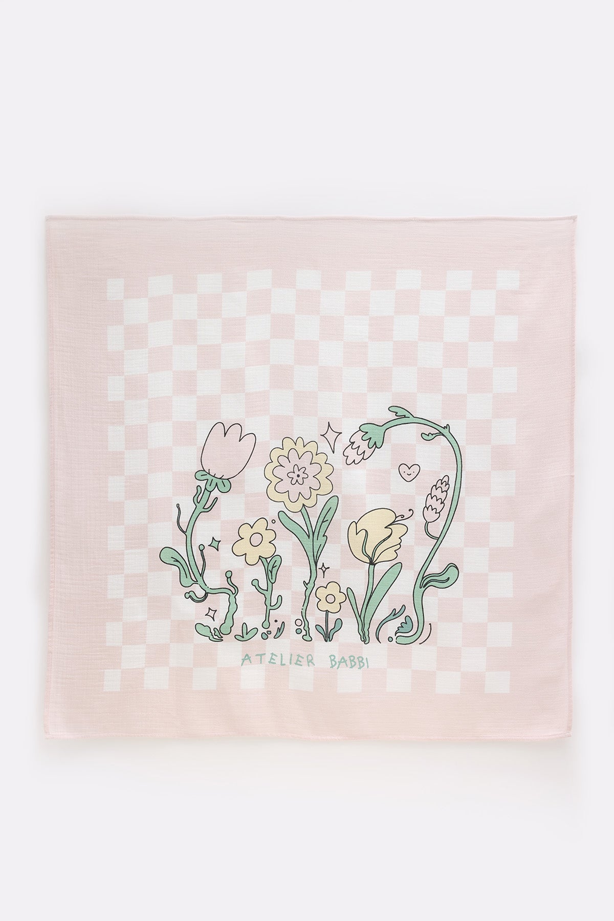Double-Layer Muslin Baby Swaddle - Checkered