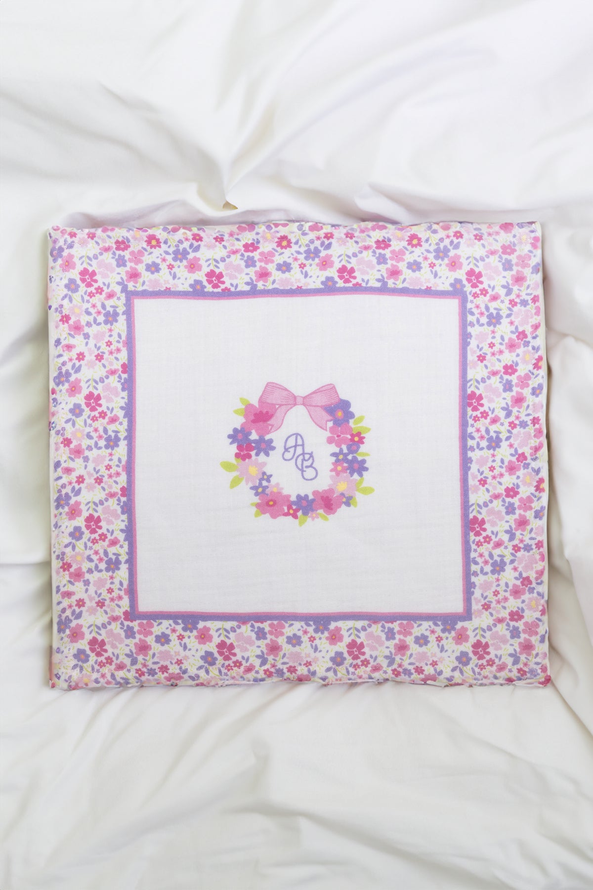 Burp Cloth - Tiny Flowers / Pink