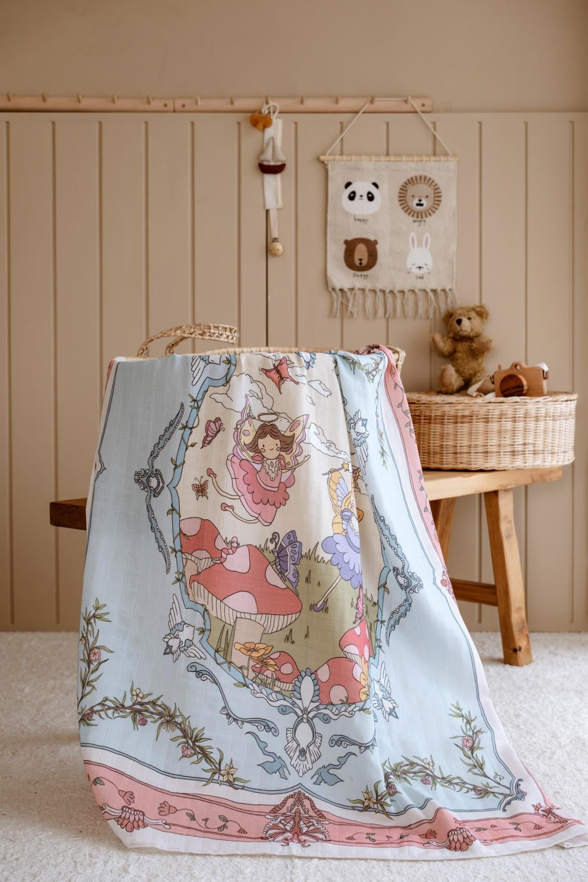 Double-Layer Muslin Swaddle - Fairy Tale